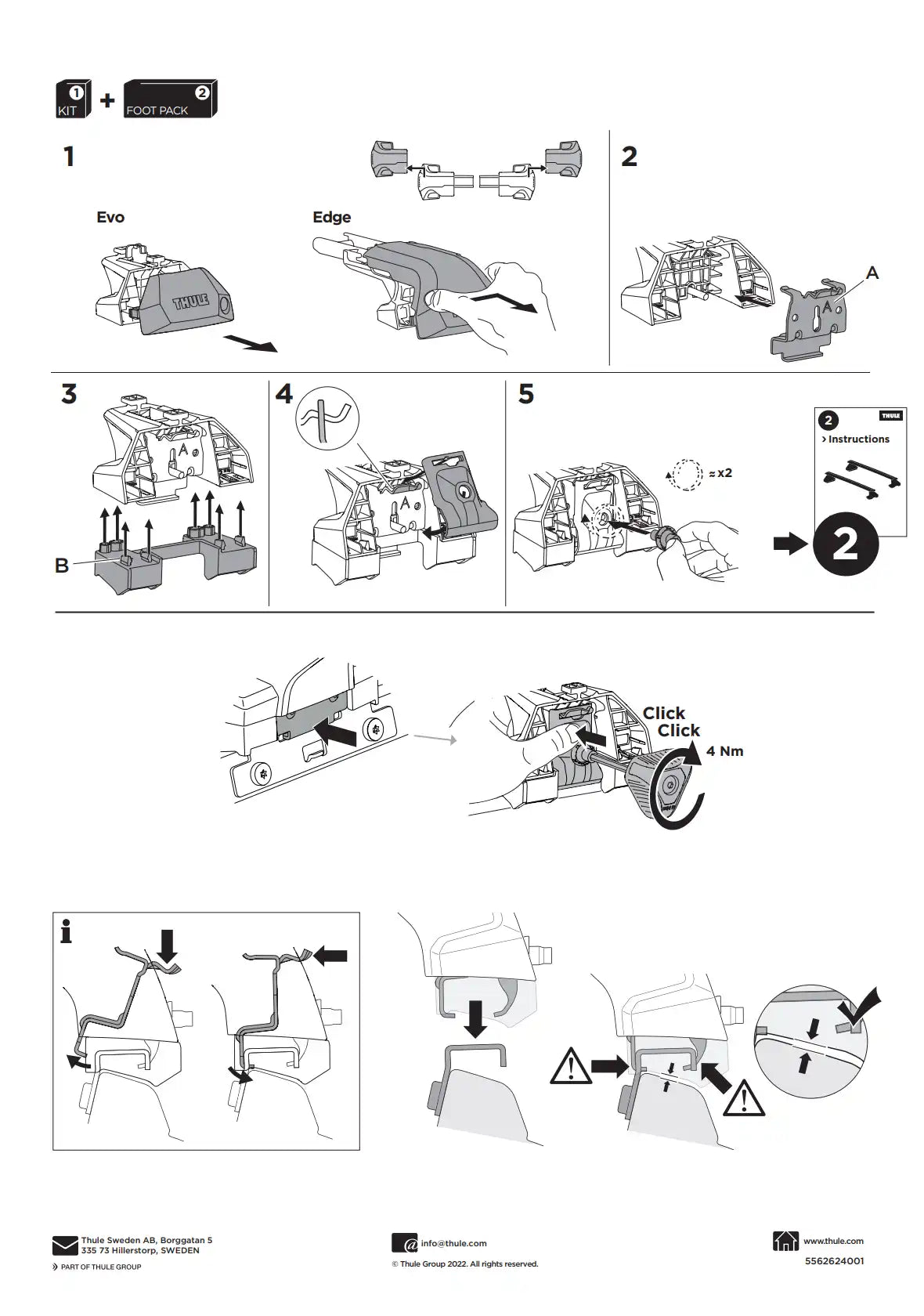 Kit Thule 16141 2 Manual