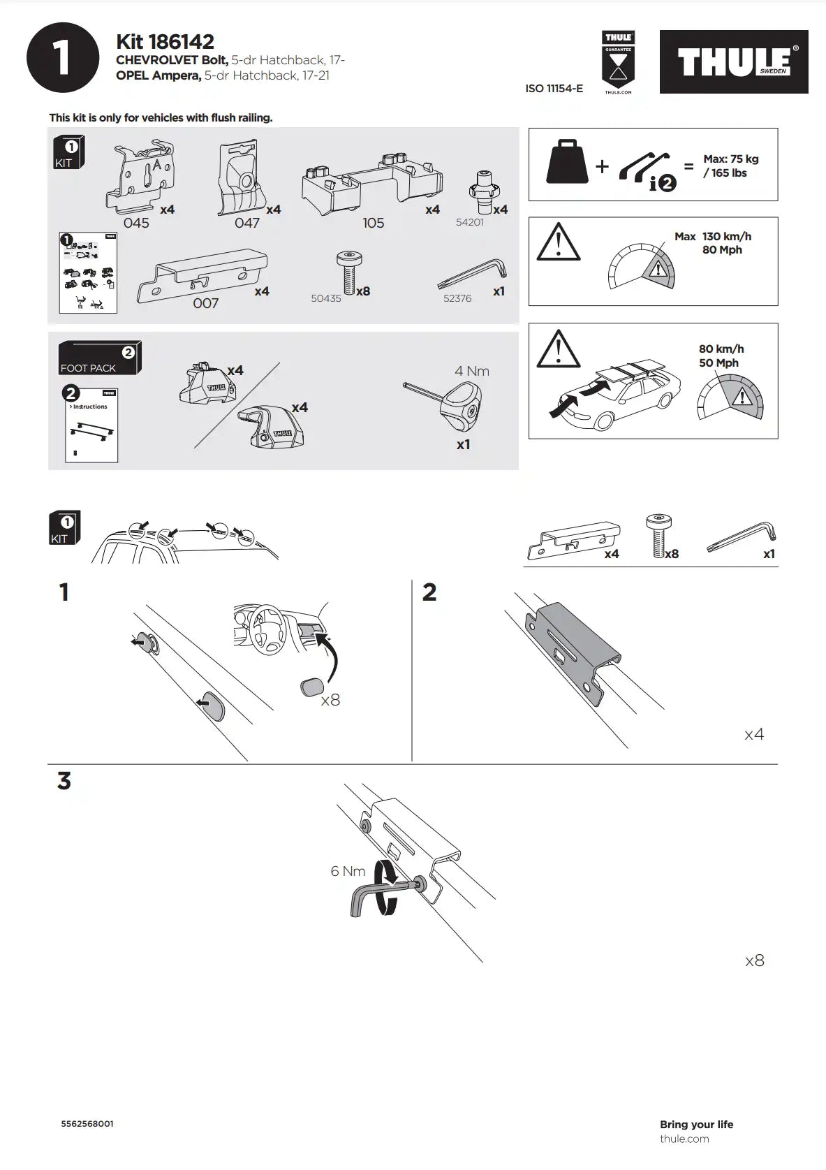 Kit Thule 16142 1 Manual