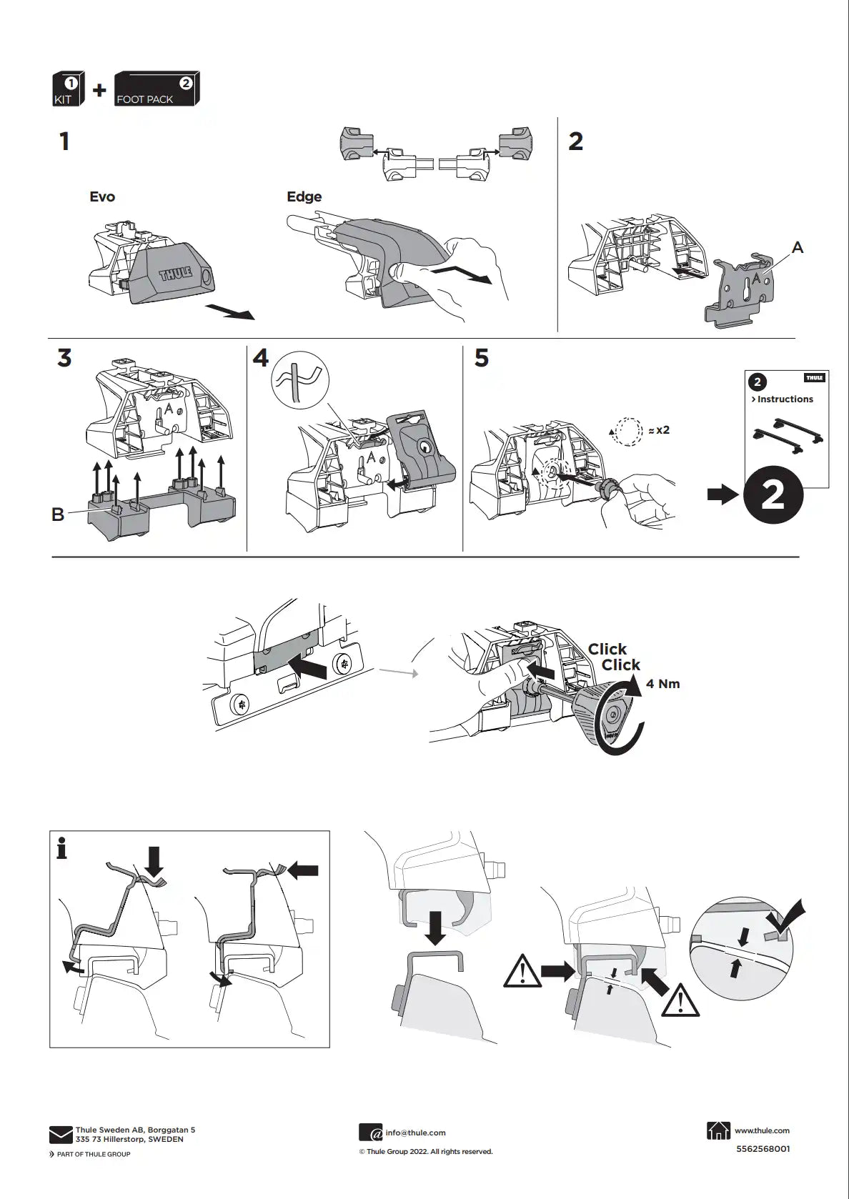 Kit Thule 16142 2 Manual