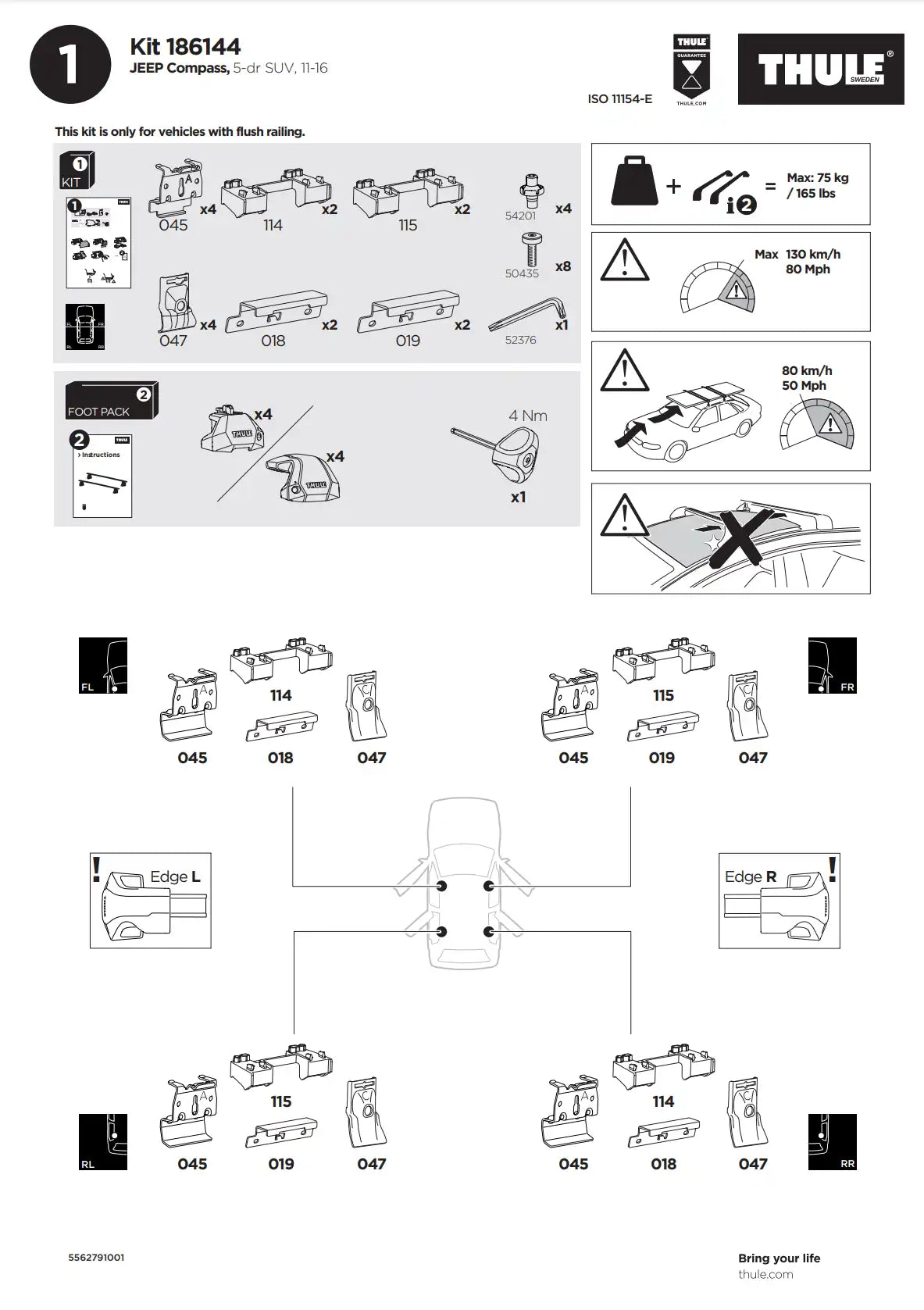 Kit Thule 16144 1 Manual