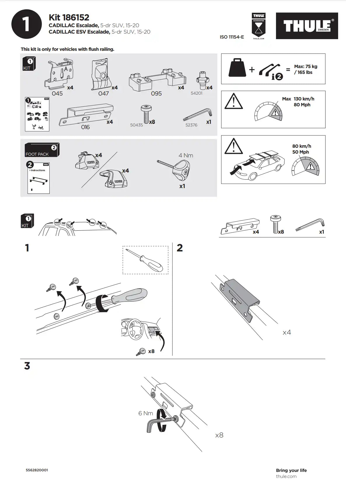 Kit Thule 16152 1 Manual