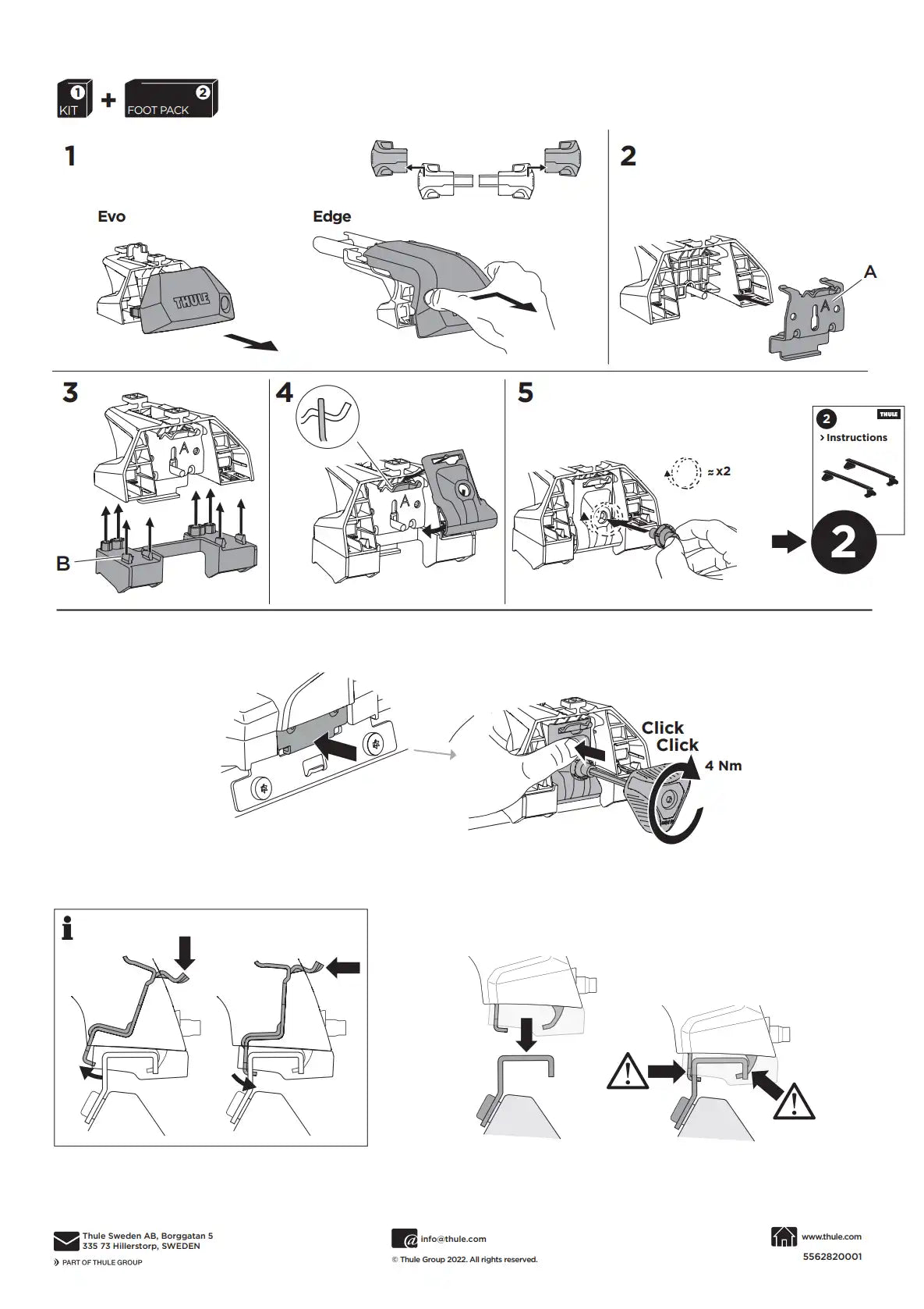 Kit Thule 16152 2 Manual