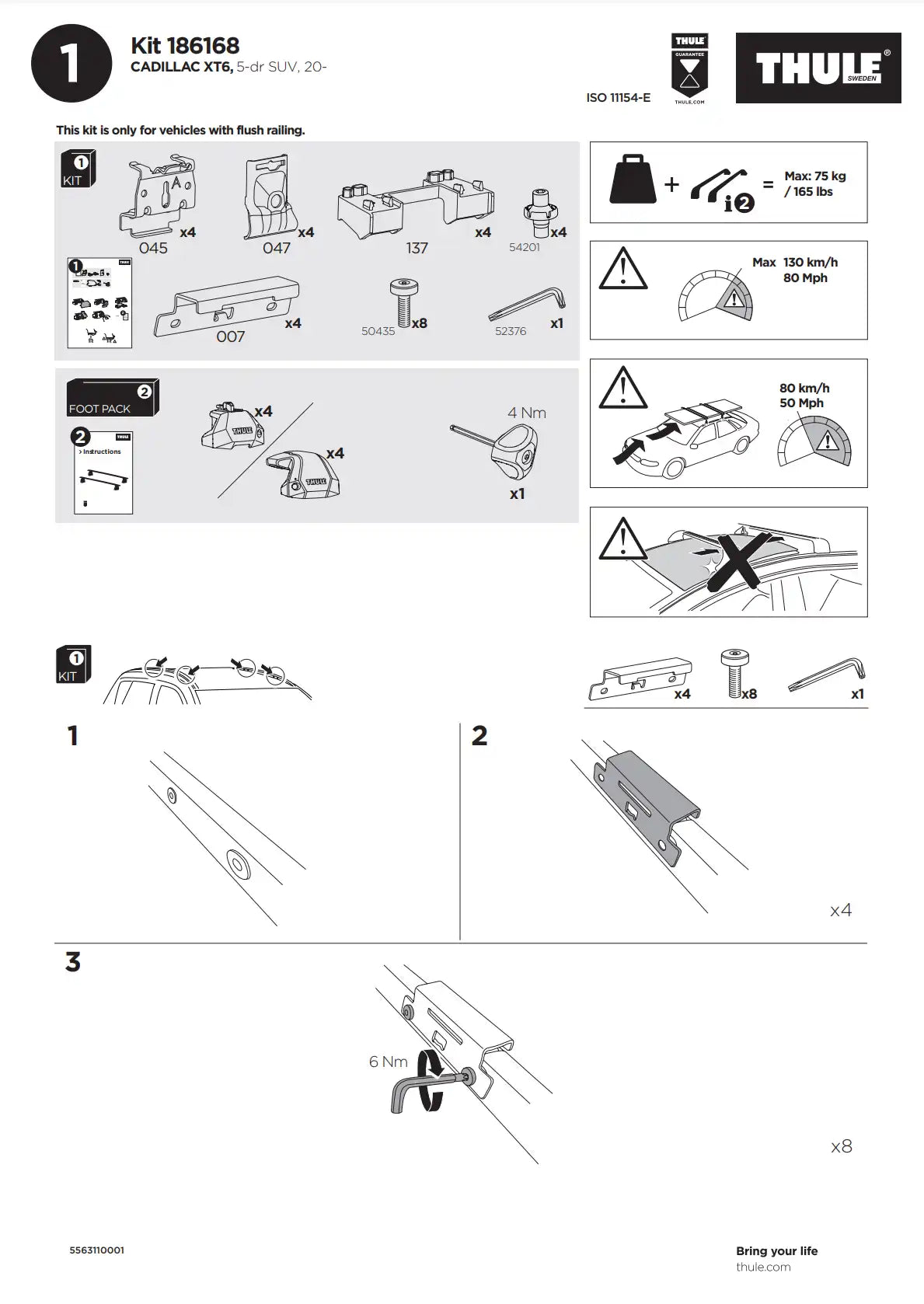 Kit Thule 186168 1 Manual