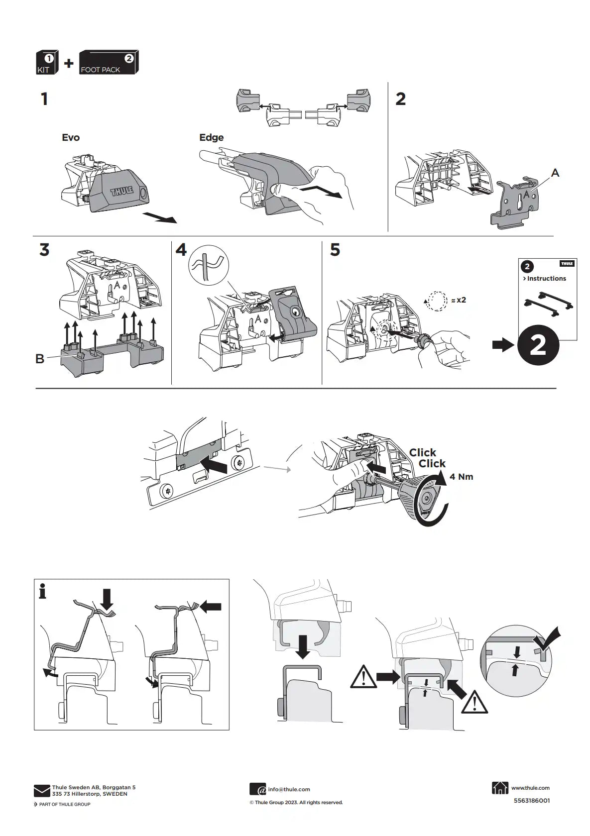 Kit Thule 186171 2 Manual