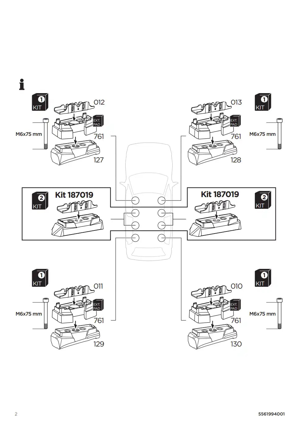 Kit Thule 187061 2 Manual