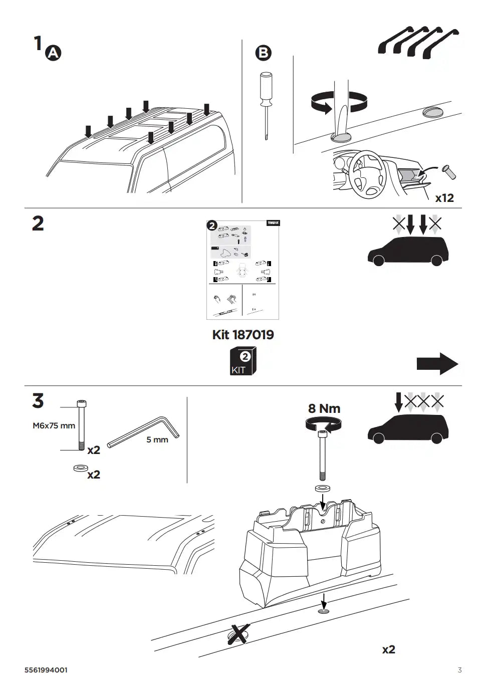Kit Thule 187061 3 Manual