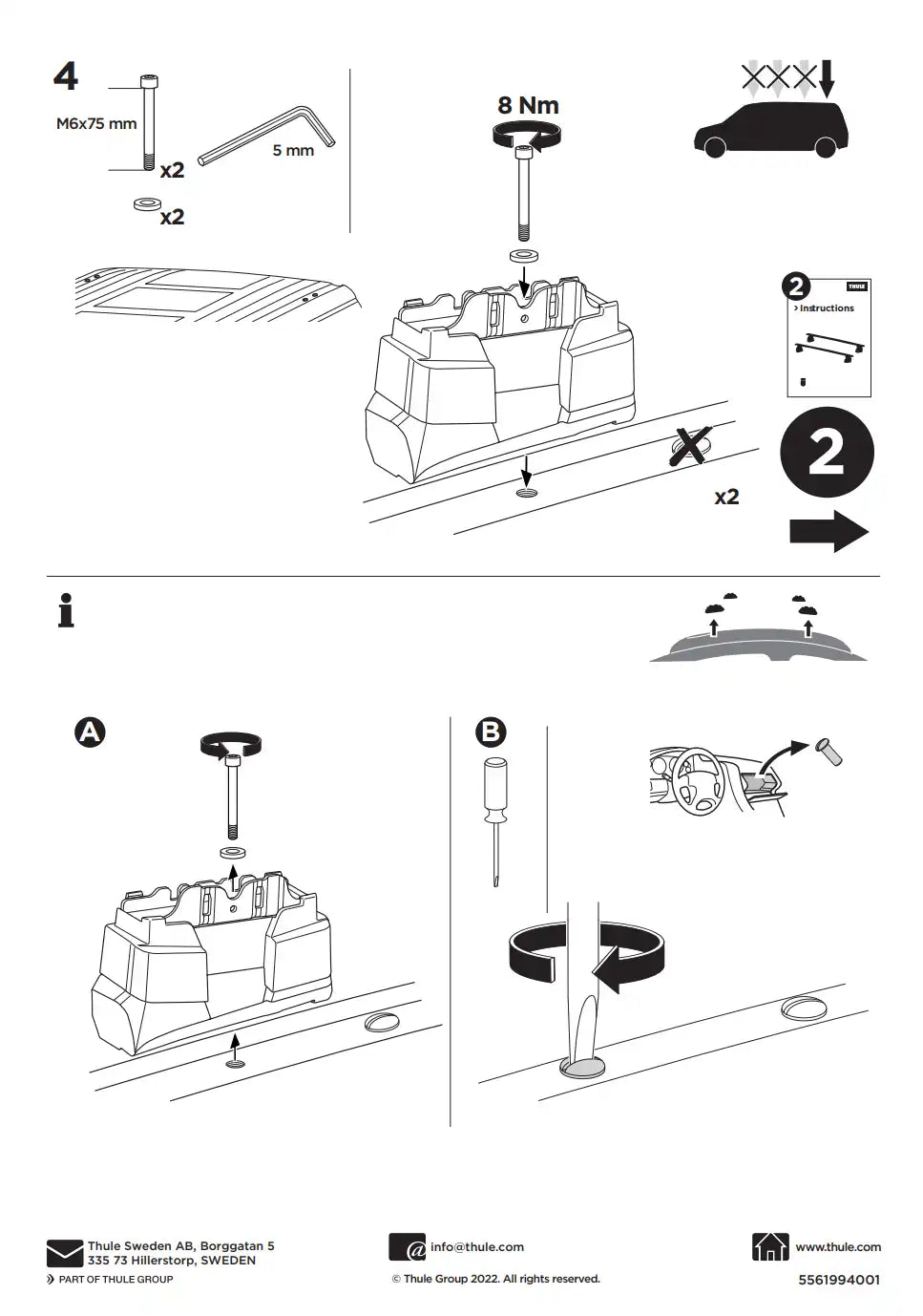 Kit Thule 187061 4 Manual