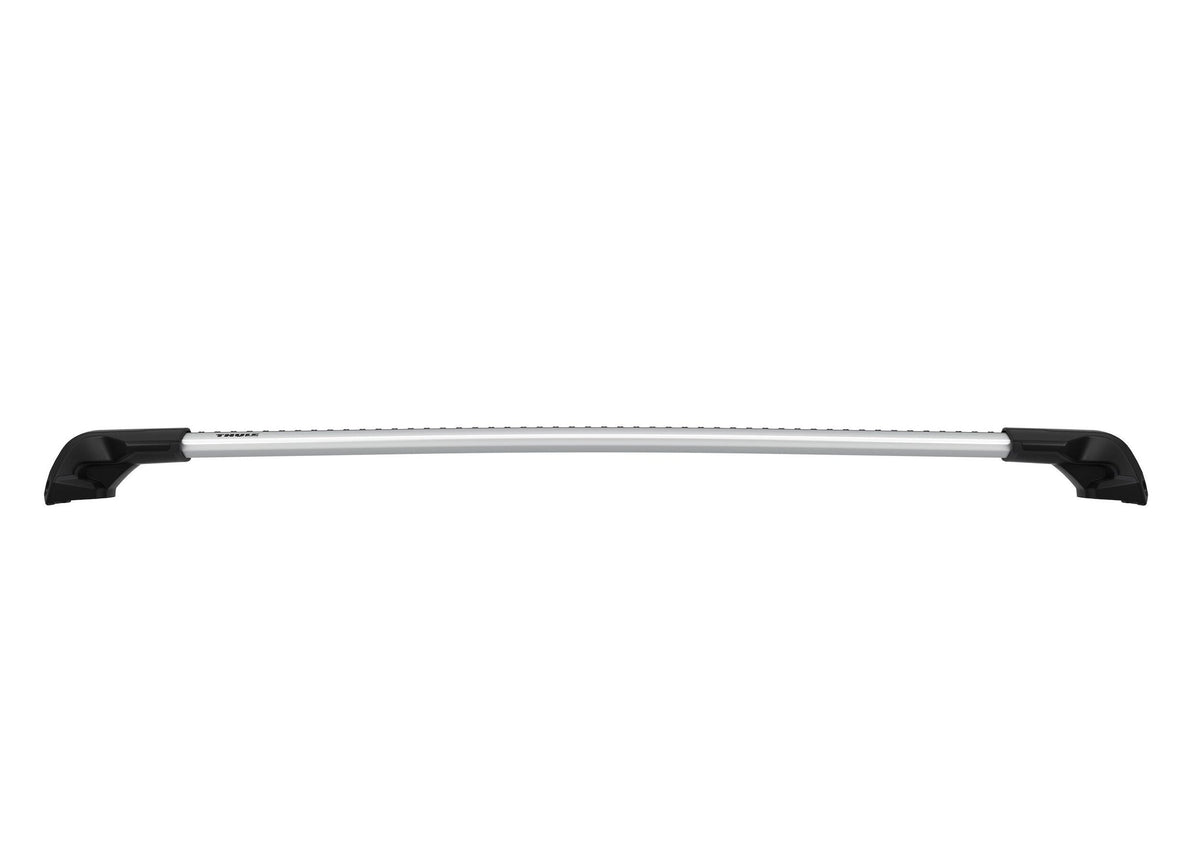 Thule WingBar Edge aluminiu - profilul de aripa vazut din fata