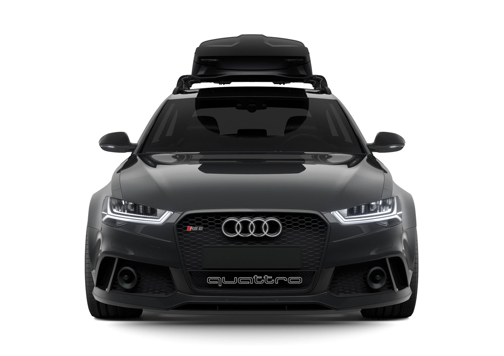 Large Thule Vector Alpine BlackMetallic OC FullCar Front 613501