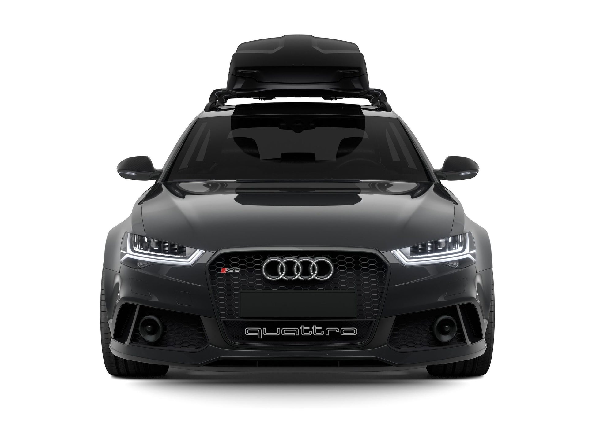 Large Thule Vector Large BlackMetallic OC FullCar Front 613701