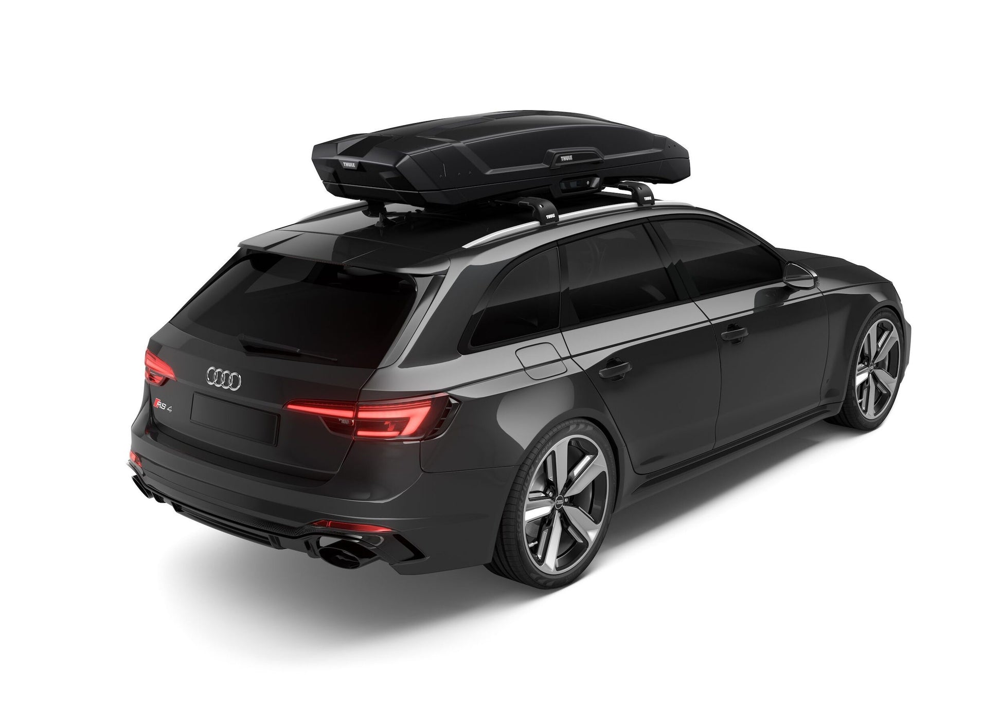Large Thule Vector Medium BlackMetallic OC FullCar Iso Rear 613201