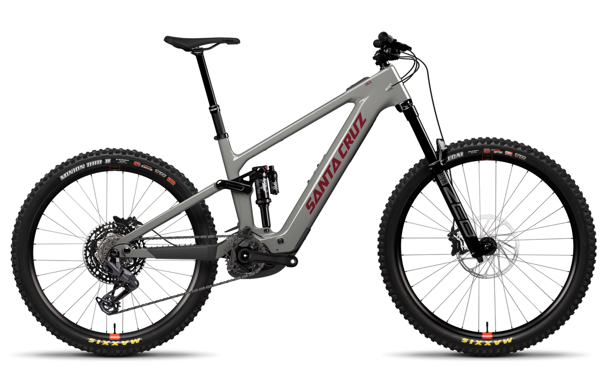 Santa Cruz Vala 70, cadru Carbon C, Gloss Grey — randare Santa Cruz din profil
