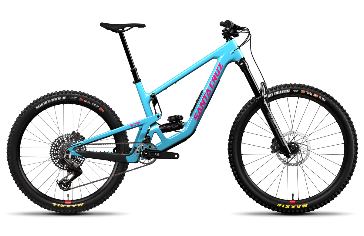 Santa Cruz Nomad 90 din profil, Gloss Aqua Magenta