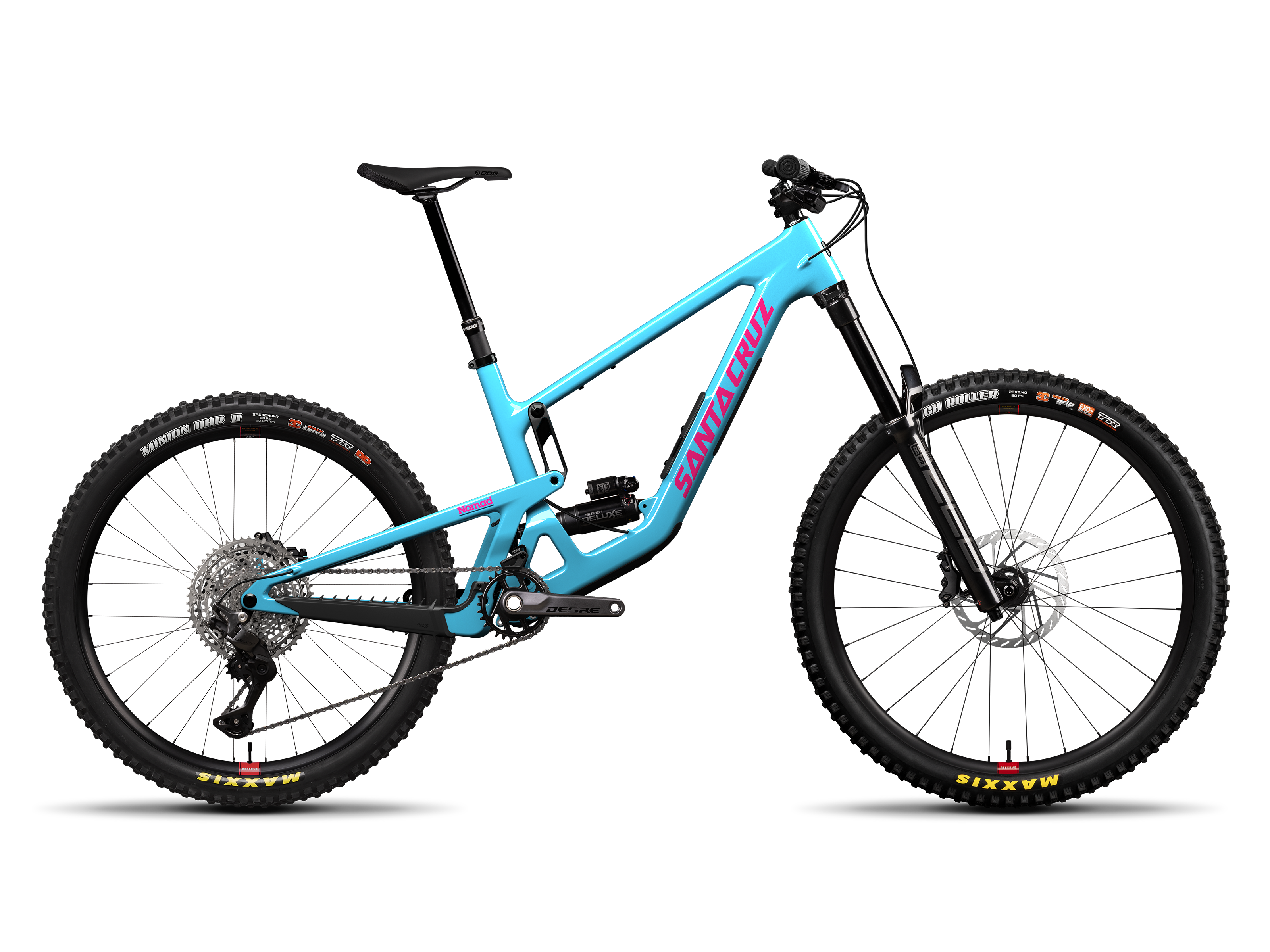 Santa Cruz Nomad Deore Gloss Aqua Magenta