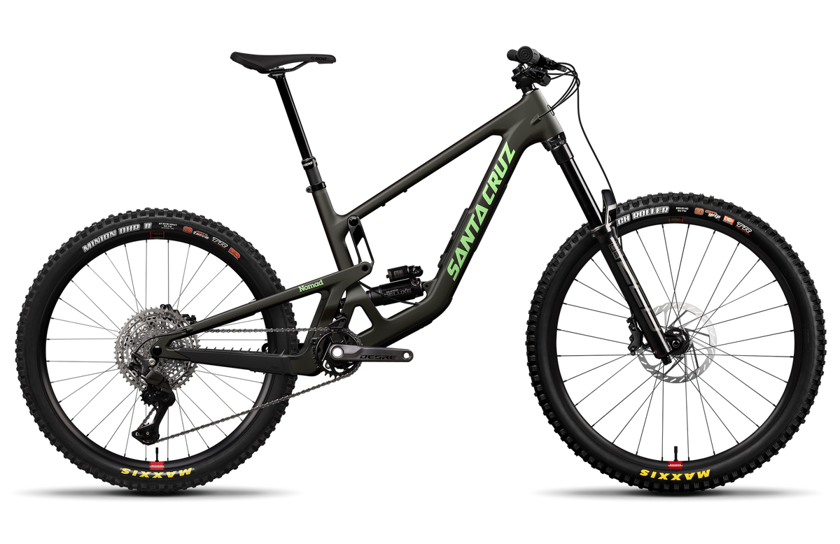 Santa Cruz Nomad Deore din profil, Matte Metallic Earth