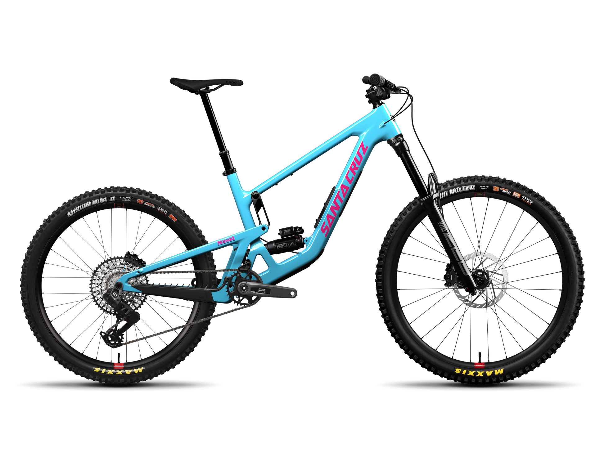 Santa Cruz Nomad GX AXS Gloss Aqua Magenta