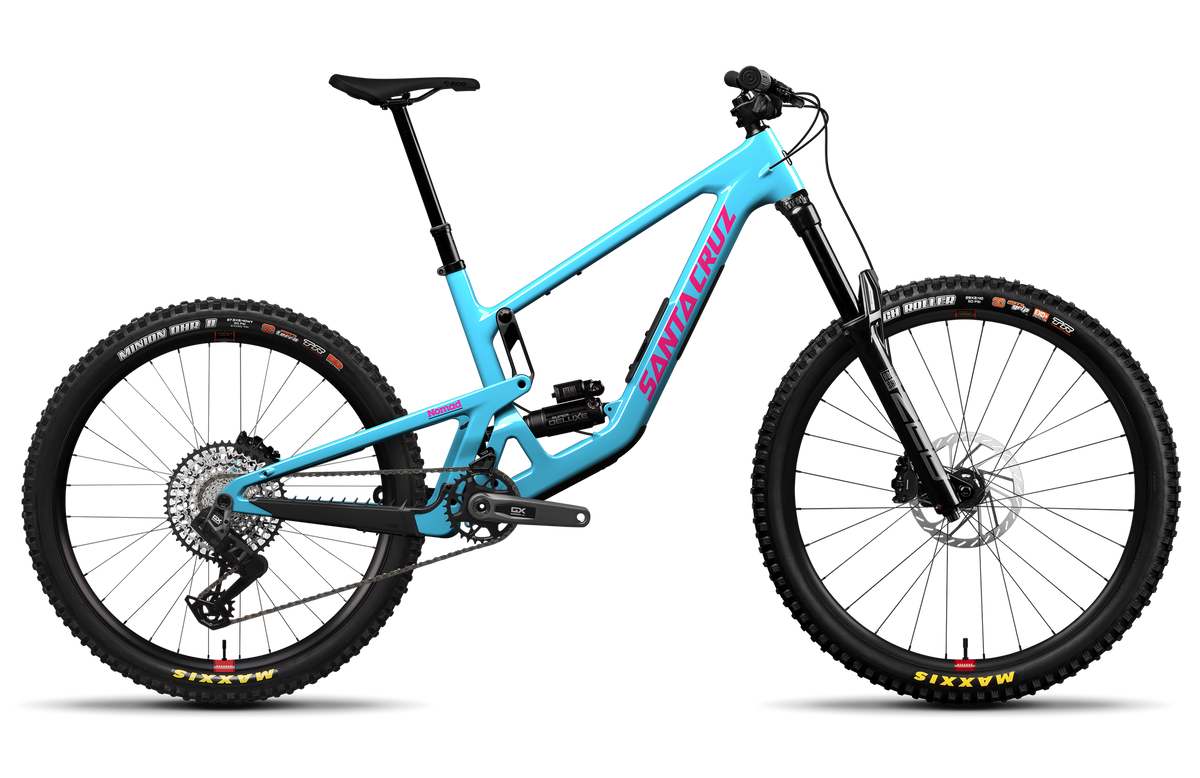 Santa Cruz Nomad GX AXS din profil, Gloss Aqua Magenta