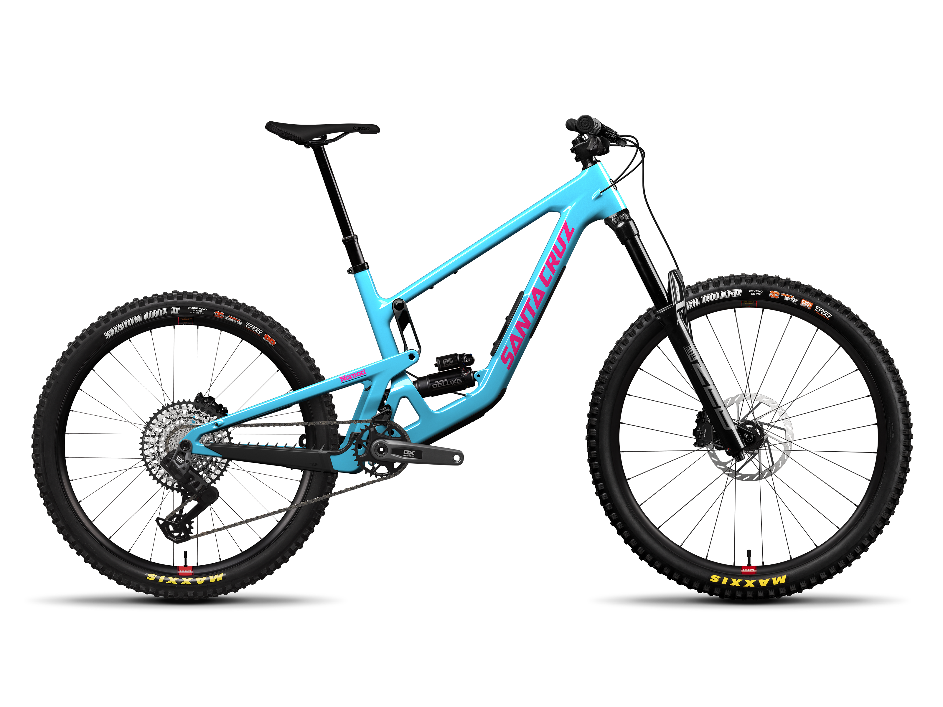 Santa Cruz Nomad GX AXS Gloss Aqua Magenta