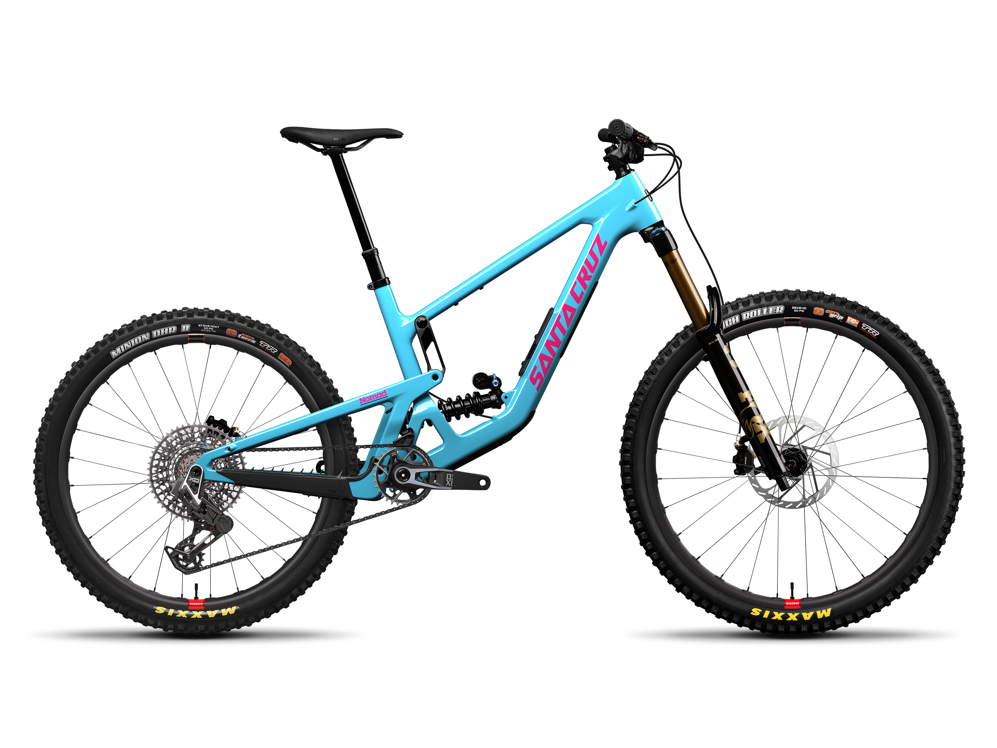 Santa Cruz Nomad X0 AXS RSV Coil Gloss Aqua Magenta