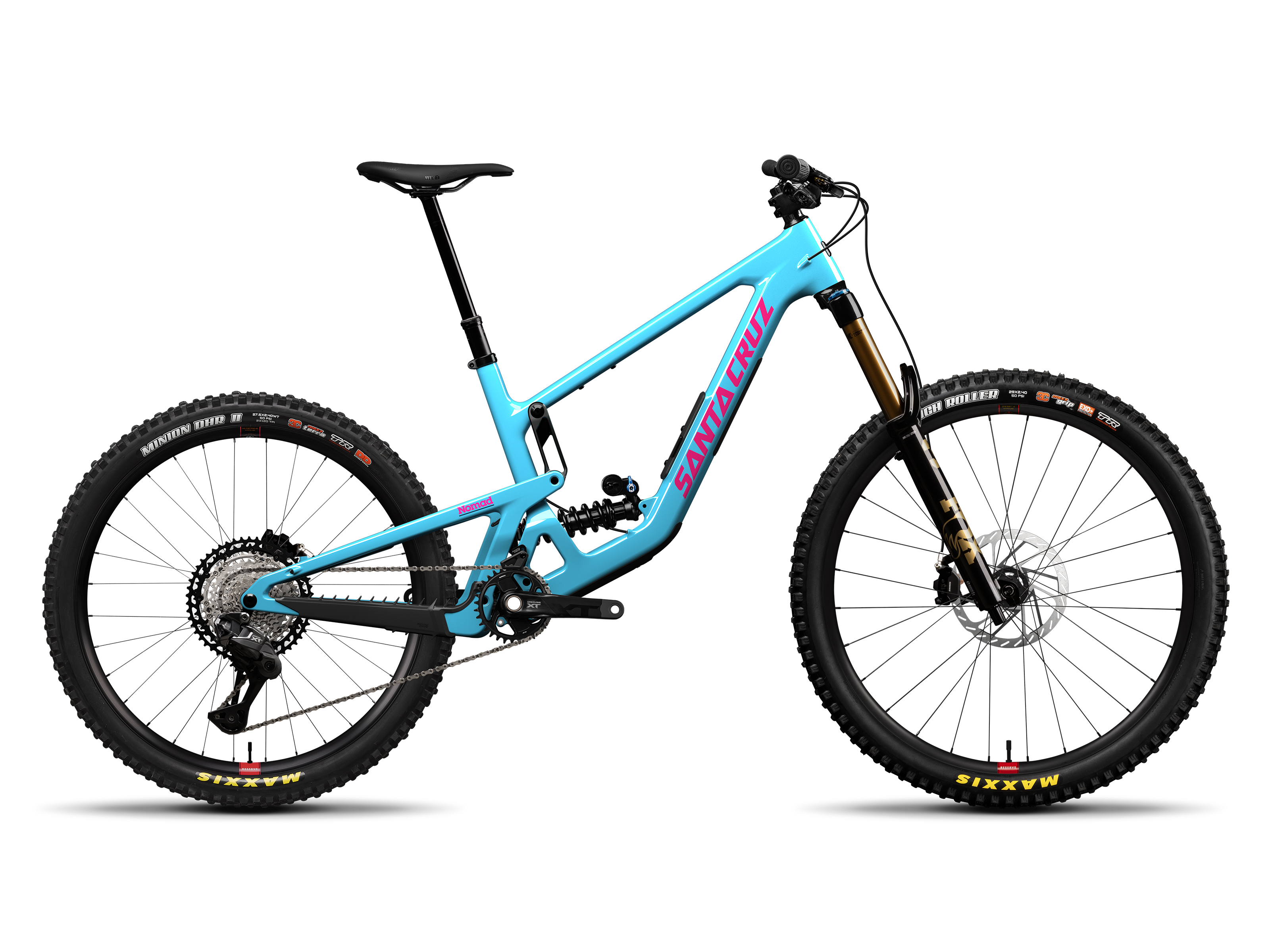 Santa Cruz Nomad XT Di2 Coil Gloss Aqua Magenta