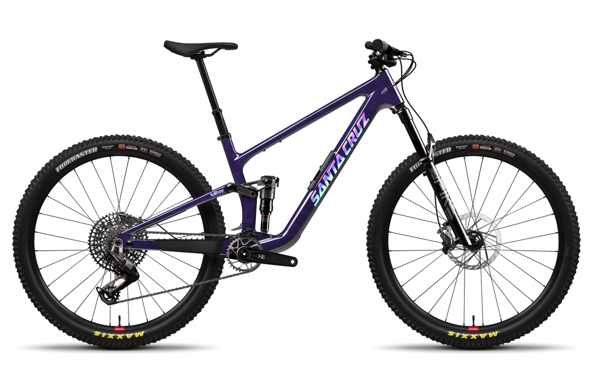 Santa Cruz Tallboy 90 din profil, Gloss Midnight Violet