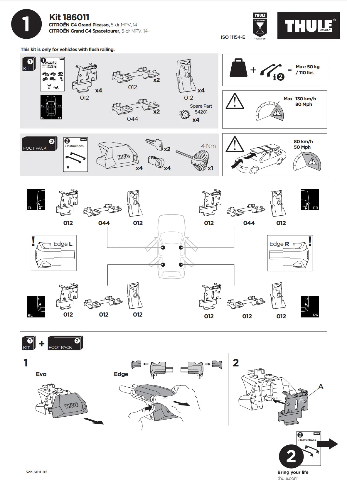 Manual Kit Thule 186011 1