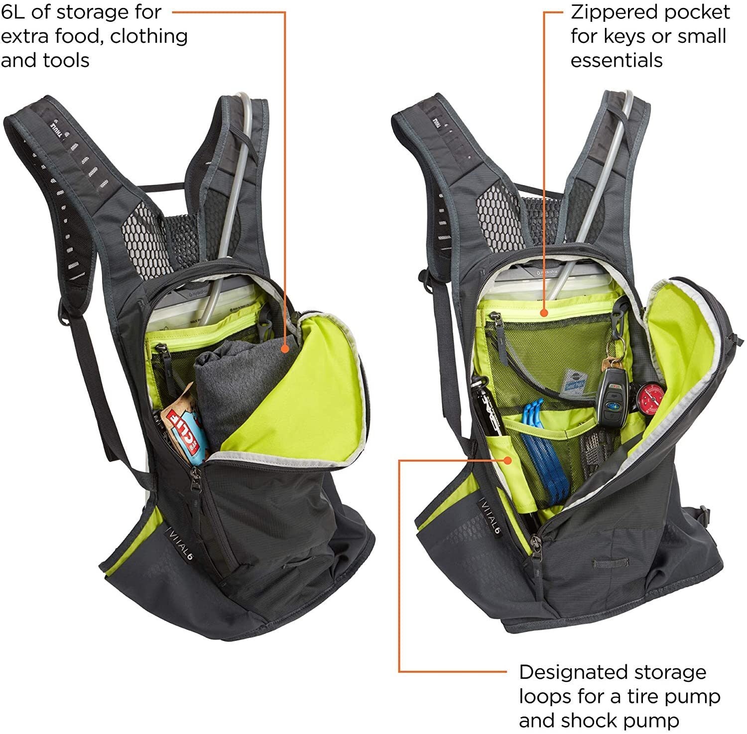 Rucsac hidratare Thule VITAL BIKE H2O 6L culoare Obsidian a8