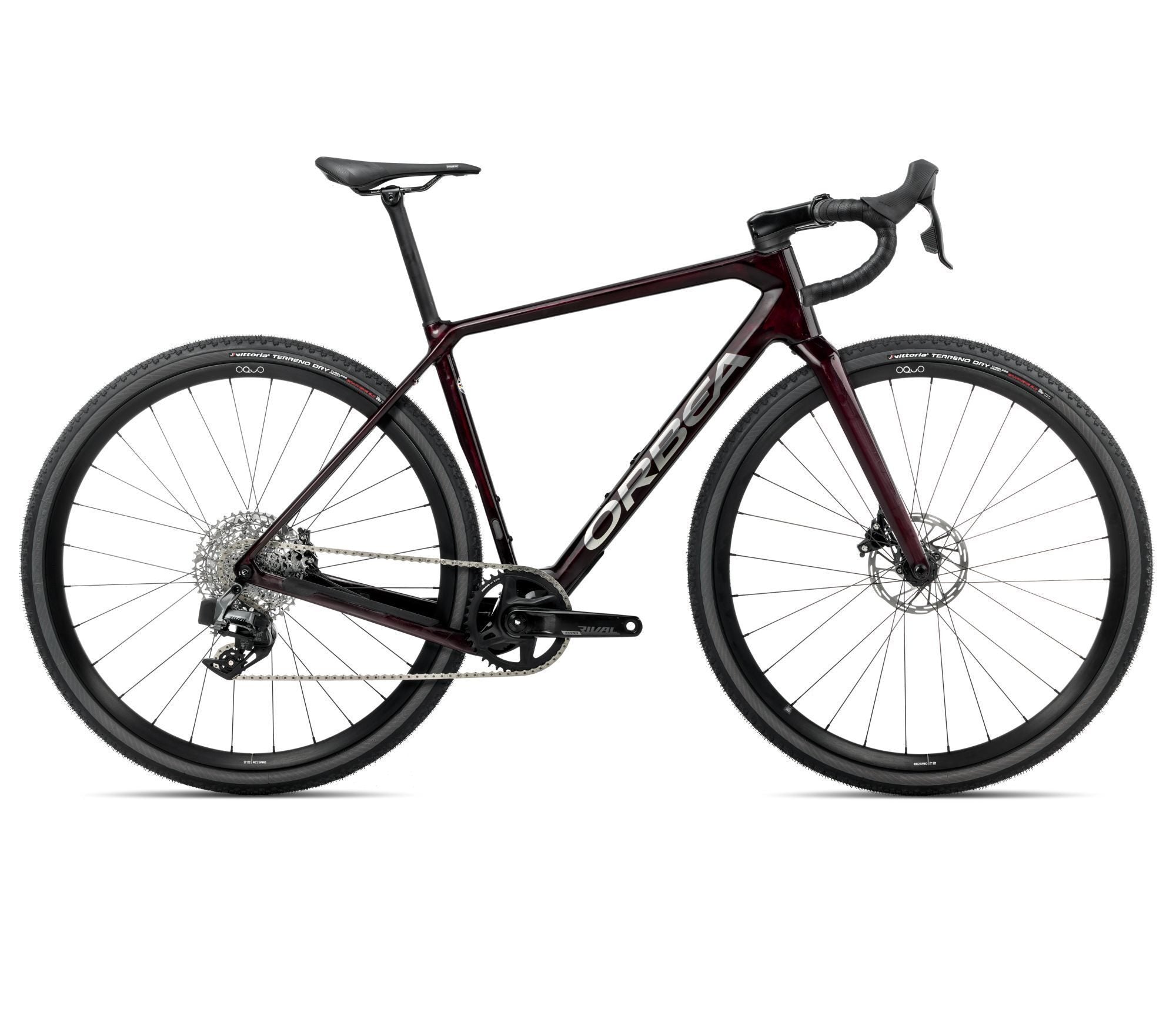 Gravel Bike ORBEA TERRA M31eTEAM 1X XS Wine Red Carbon View (Gloss)