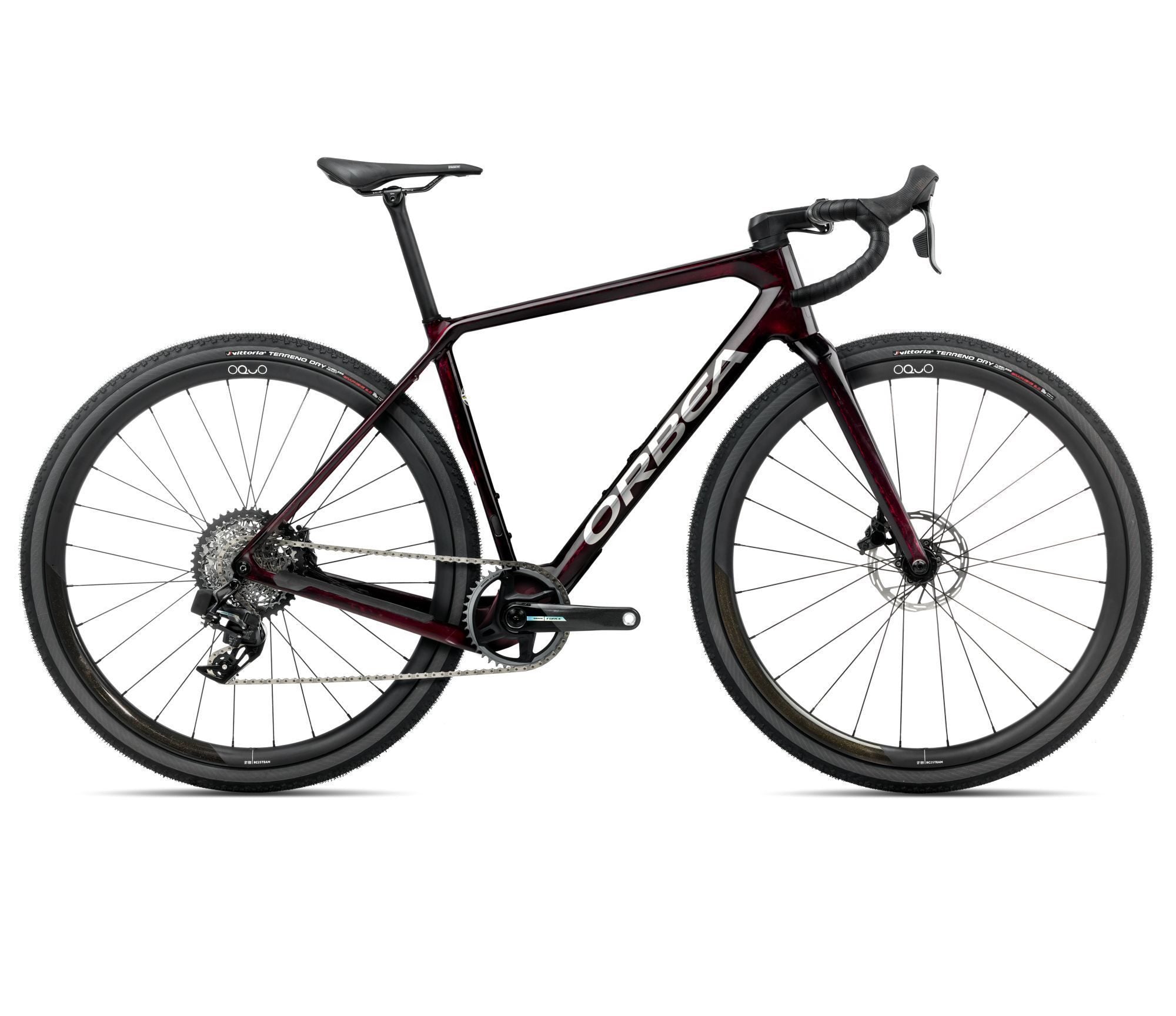 Gravel Bike ORBEA TERRA M21eTEAM 1X XS Wine Red Carbon View (Gloss)