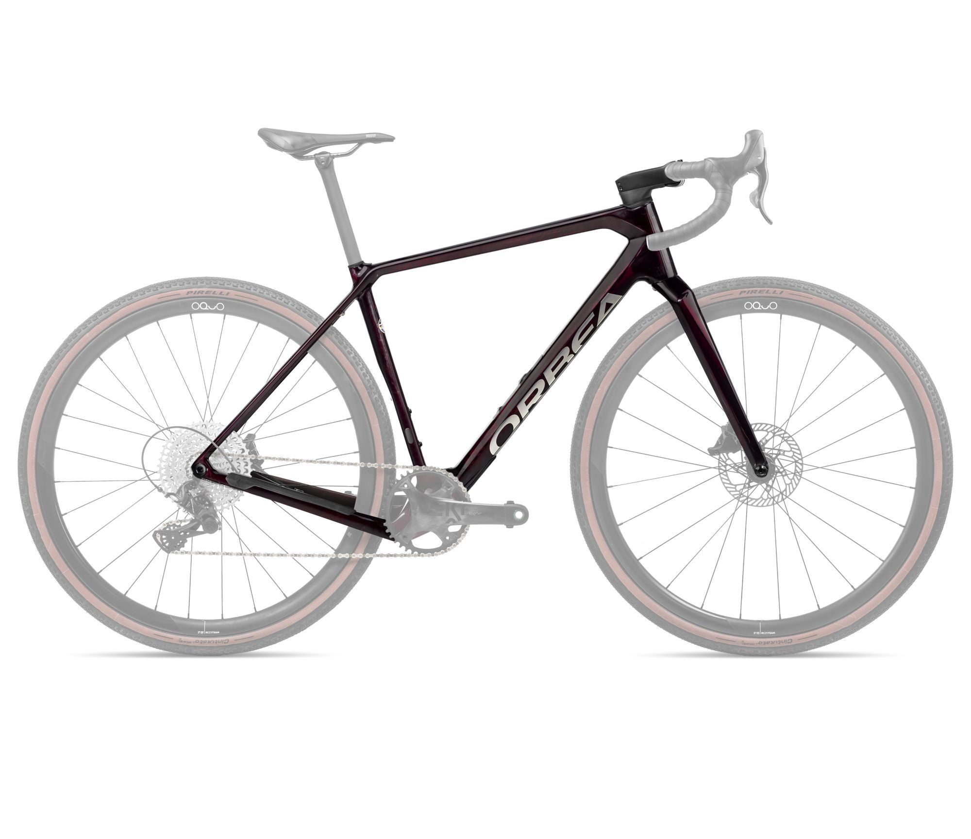 Gravel Bike ORBEA TERRA OMR XS Wine Red Carbon View (Gloss)