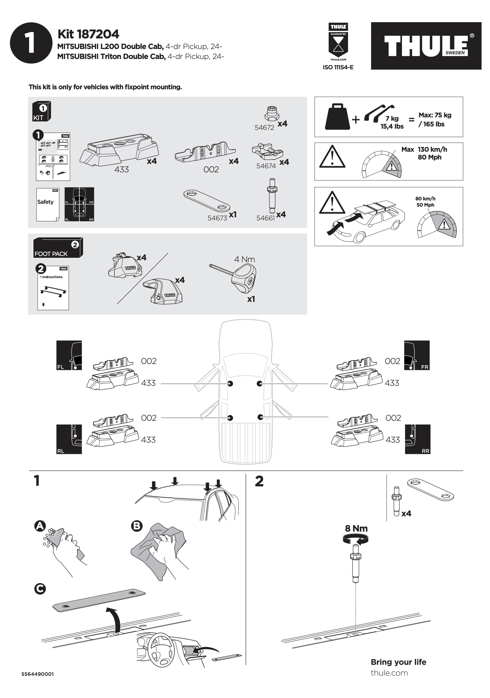Kit THULE 187204