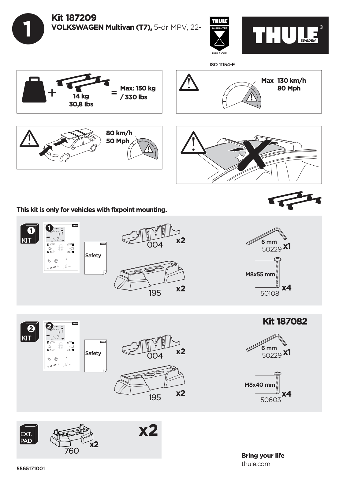 Kit THULE 187209