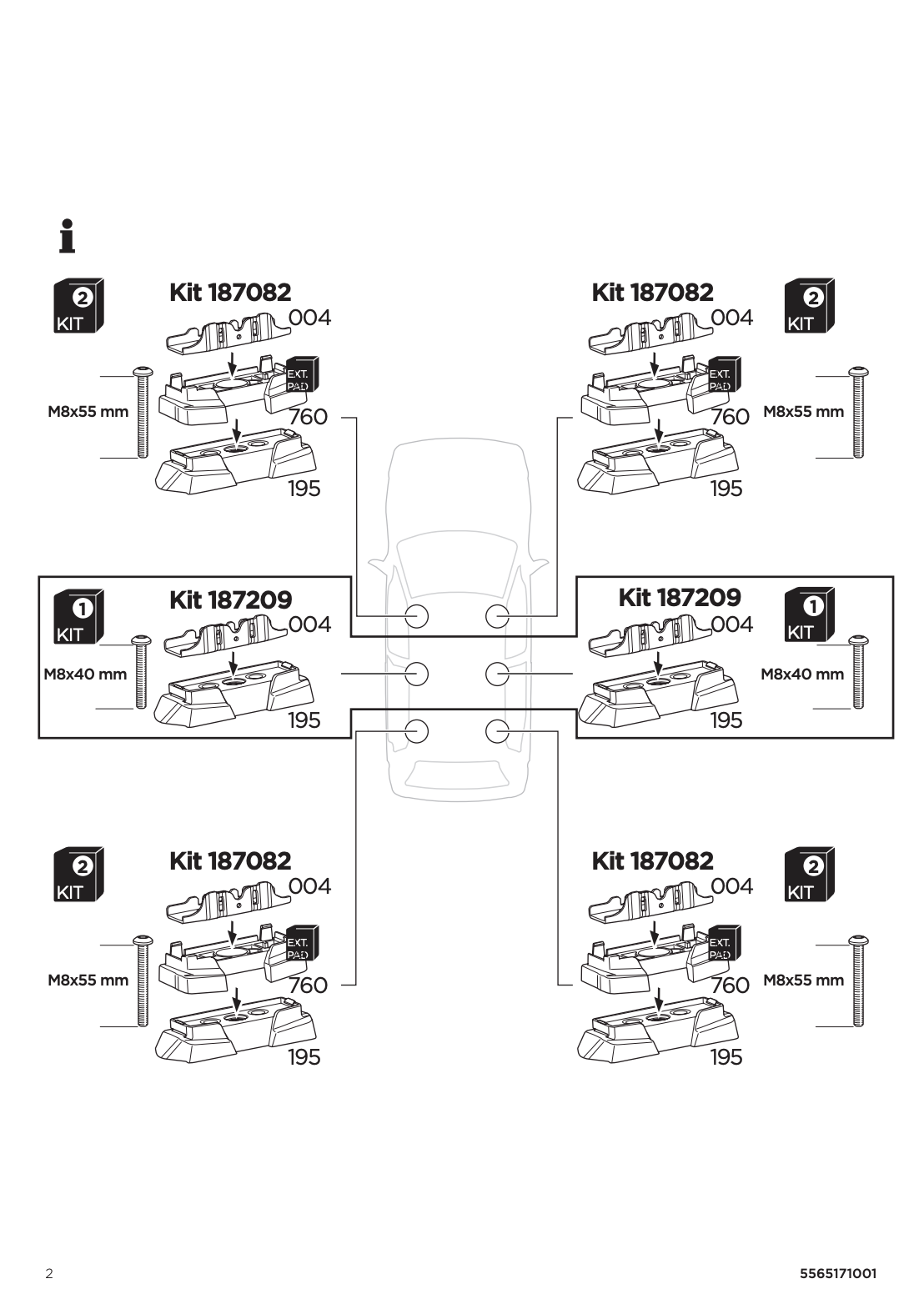 Kit THULE 187209