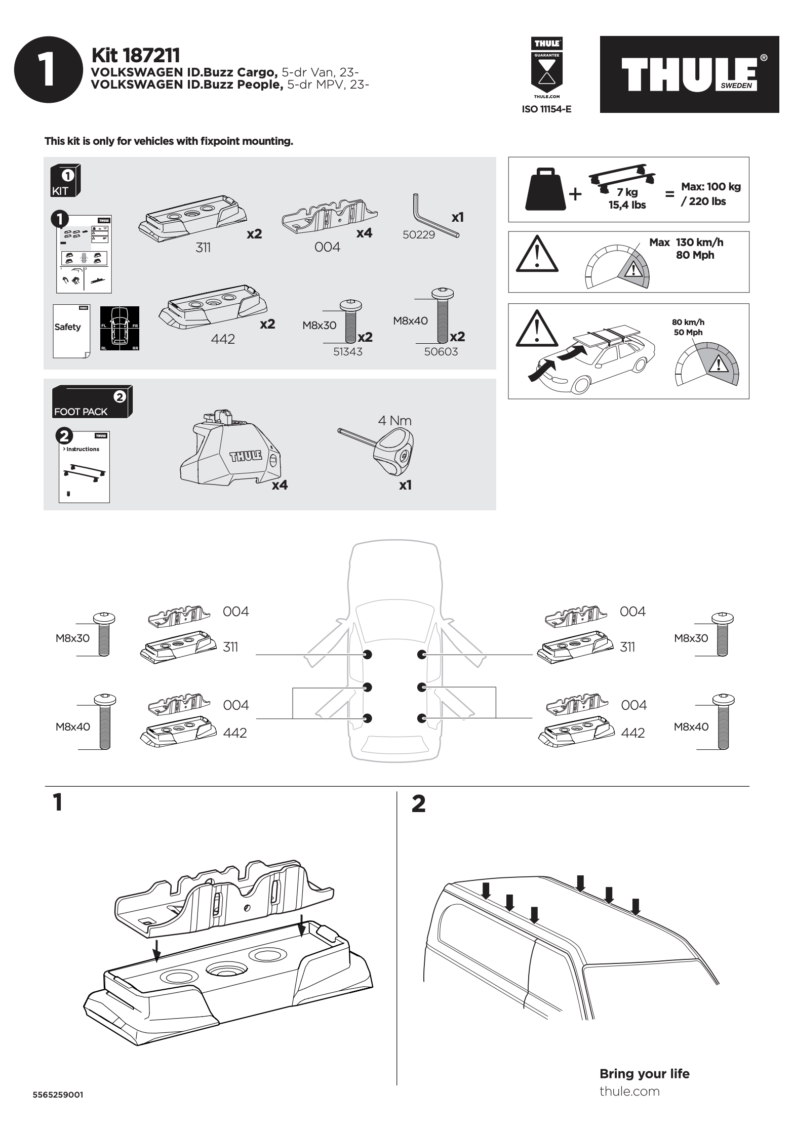 Kit THULE 187211