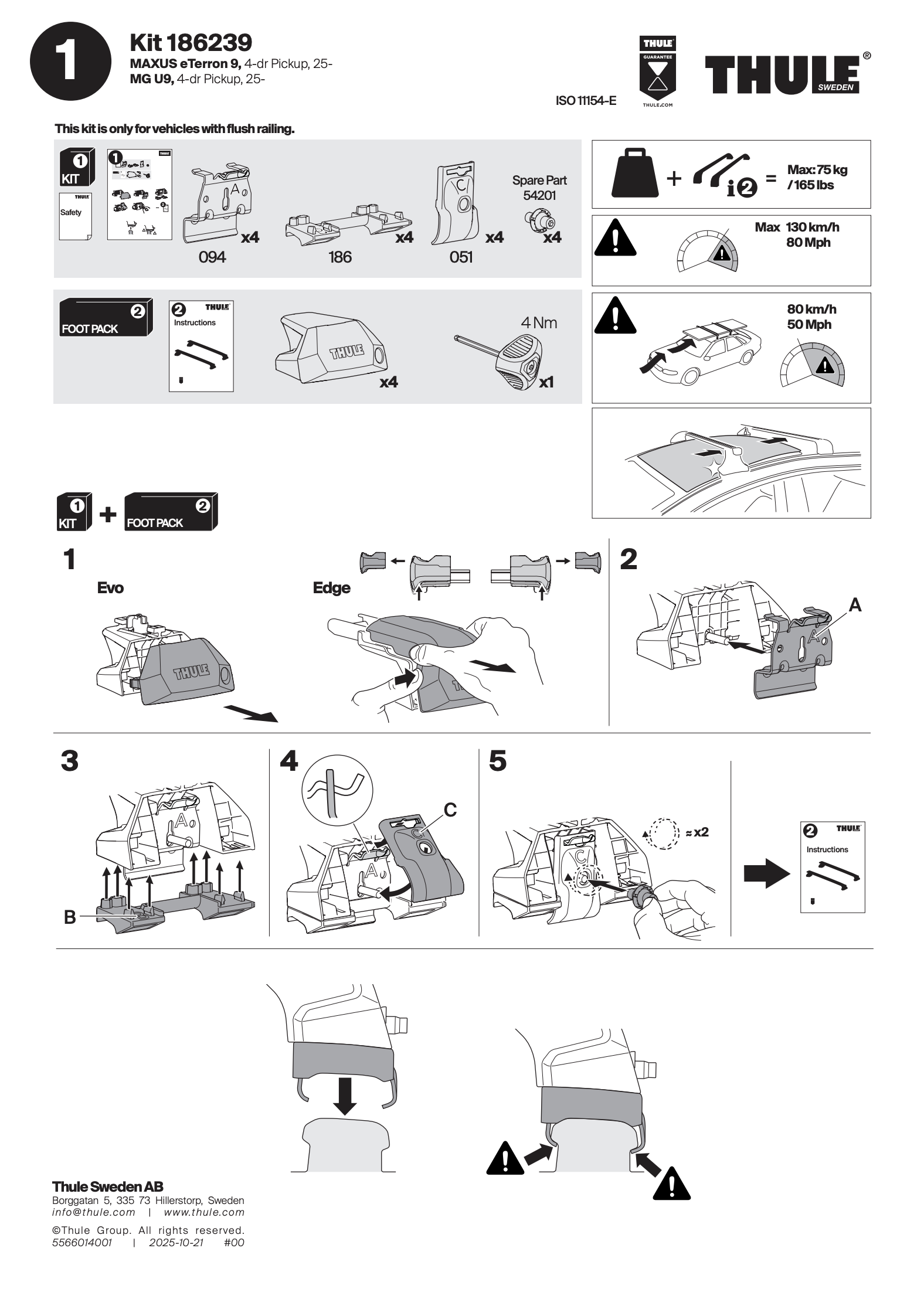 Kit Thule 186239