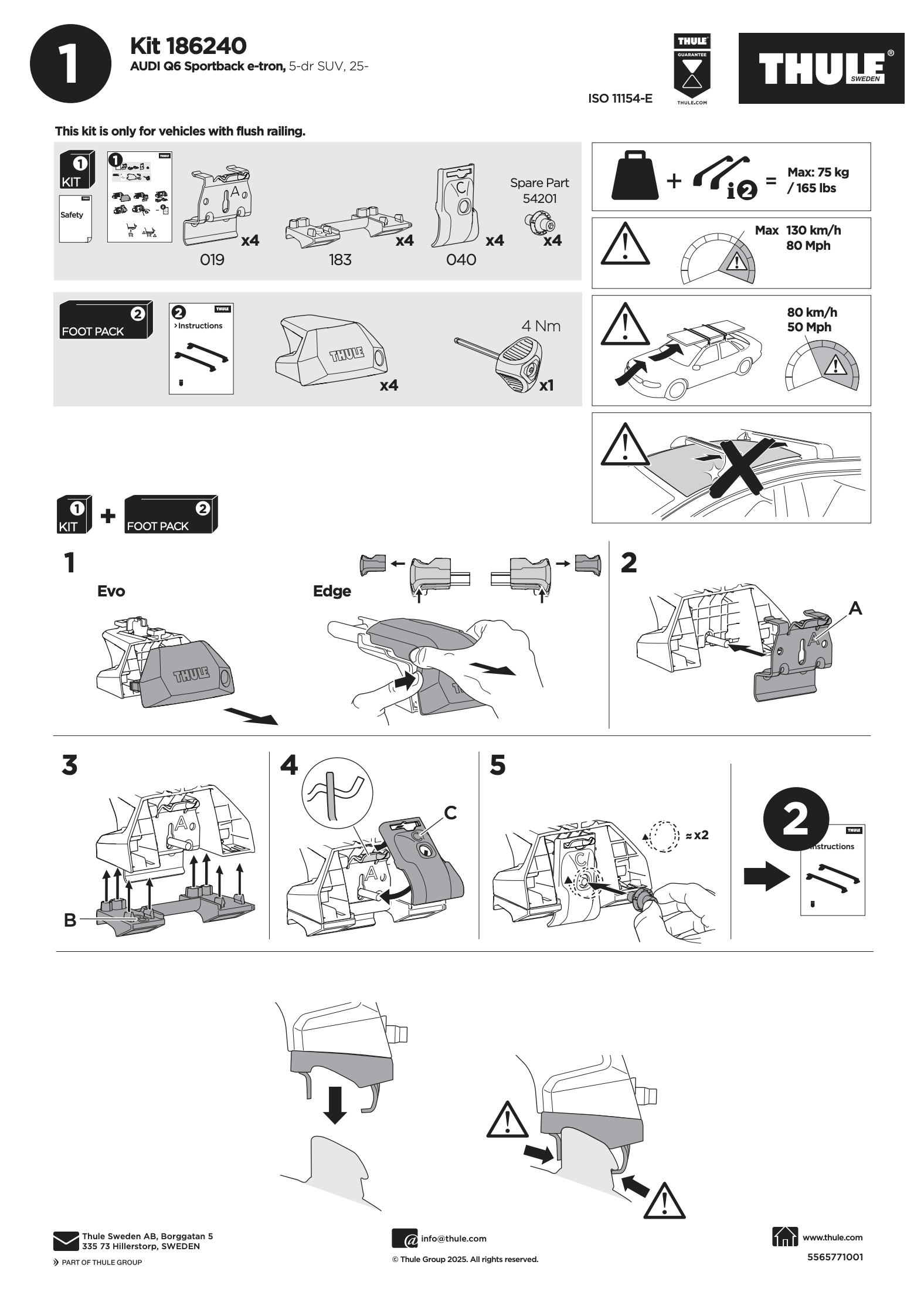Kit Thule 186240