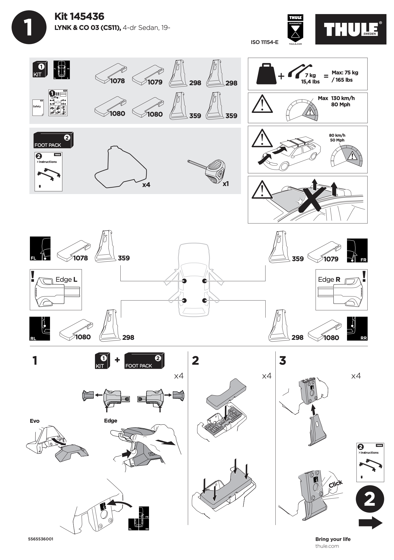 Kit Thule 145436