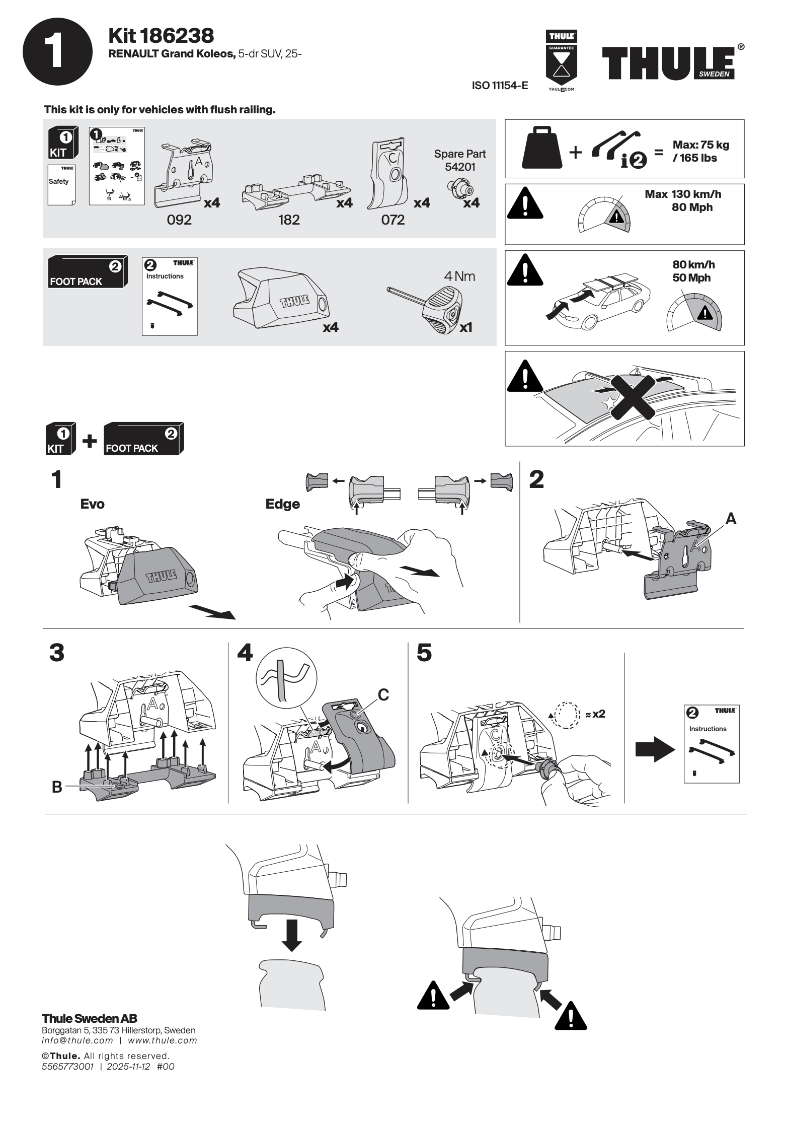 Kit Thule 186238