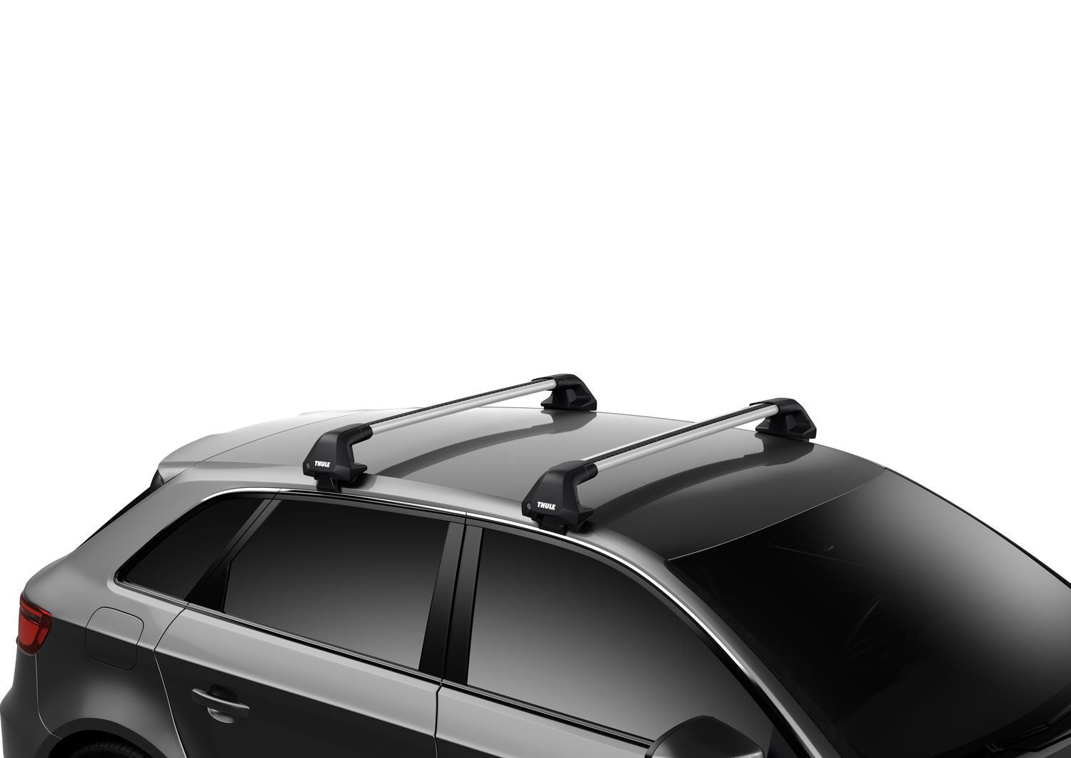 Small Thule Edge Clamp InUse OC Wingbar Alu 720500