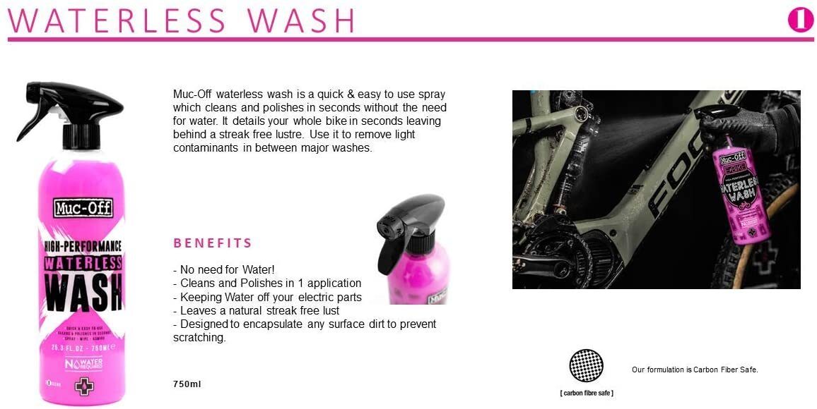 Solutie Muc Off High Performance Waterless Wash 750ml 7