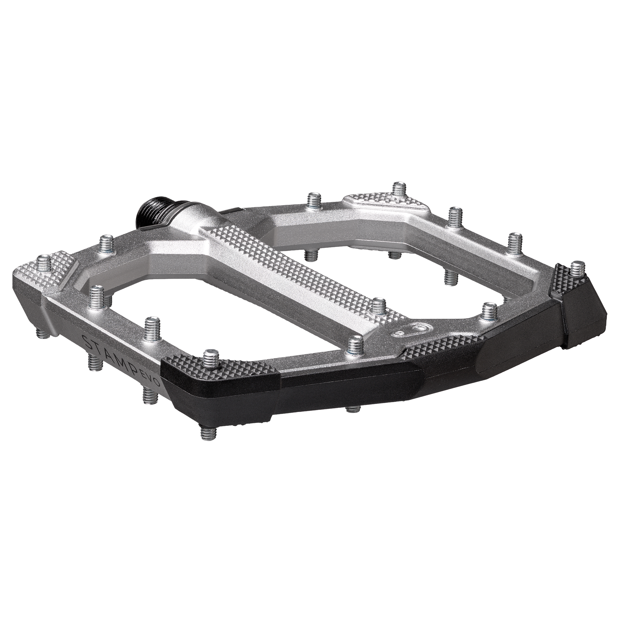Pedale Crankbrothers Stamp EVO Large Argintiu – perspectivă