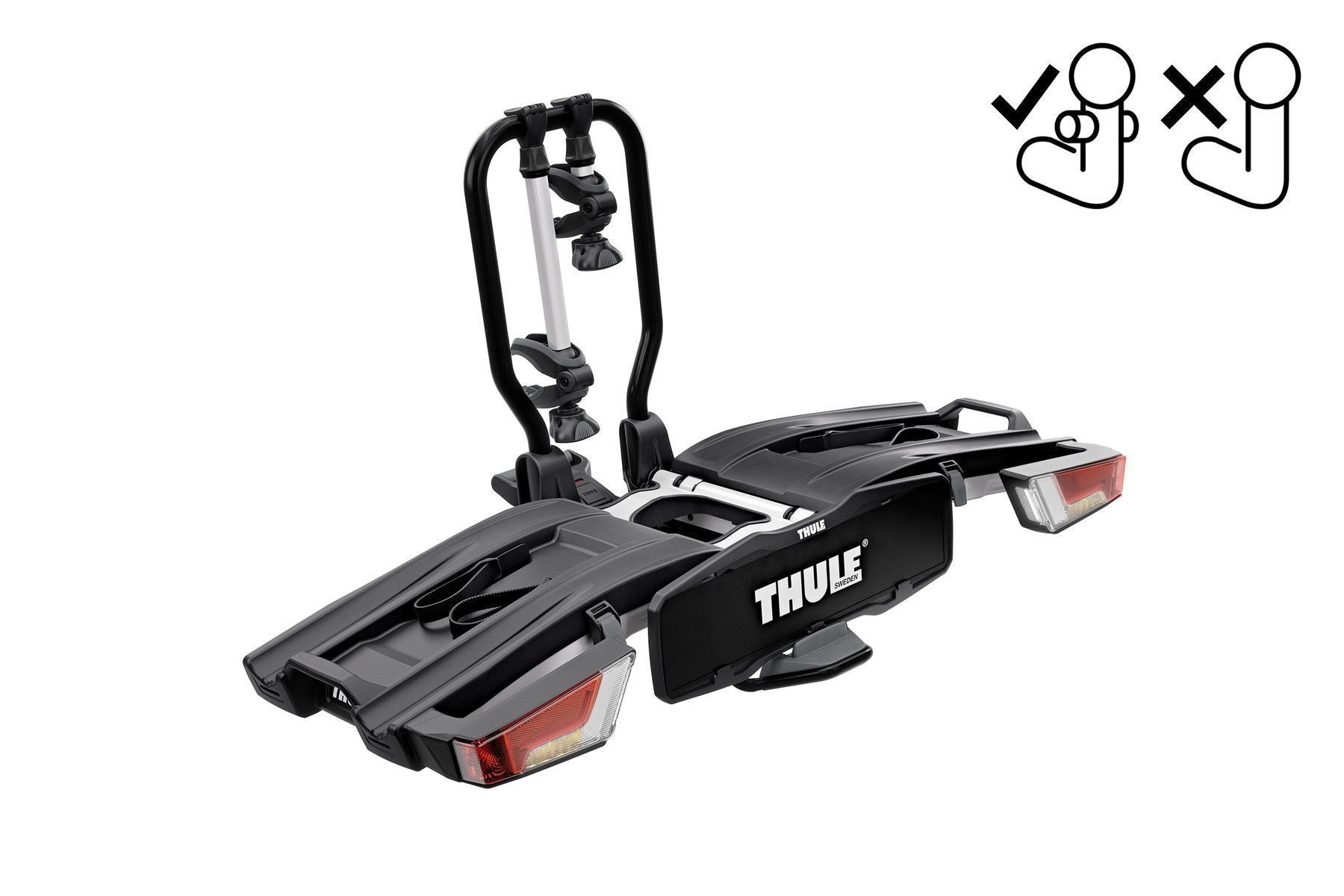 Suport biciclete Thule EasyFold XTF 2 pt carlig Fit4Bike 2 biciclete 13 pini 