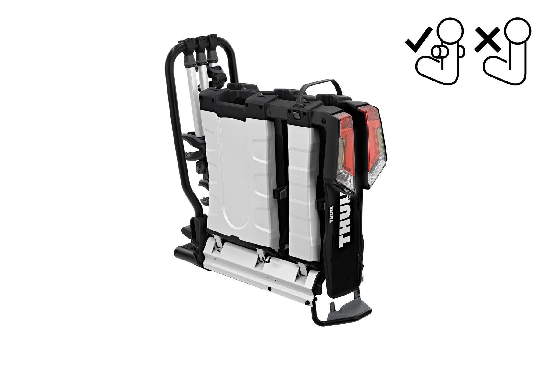 Suport biciclete Thule EasyFold XTF 3 pt carlig Fit4Bike 3 biciclete 13 pini 1