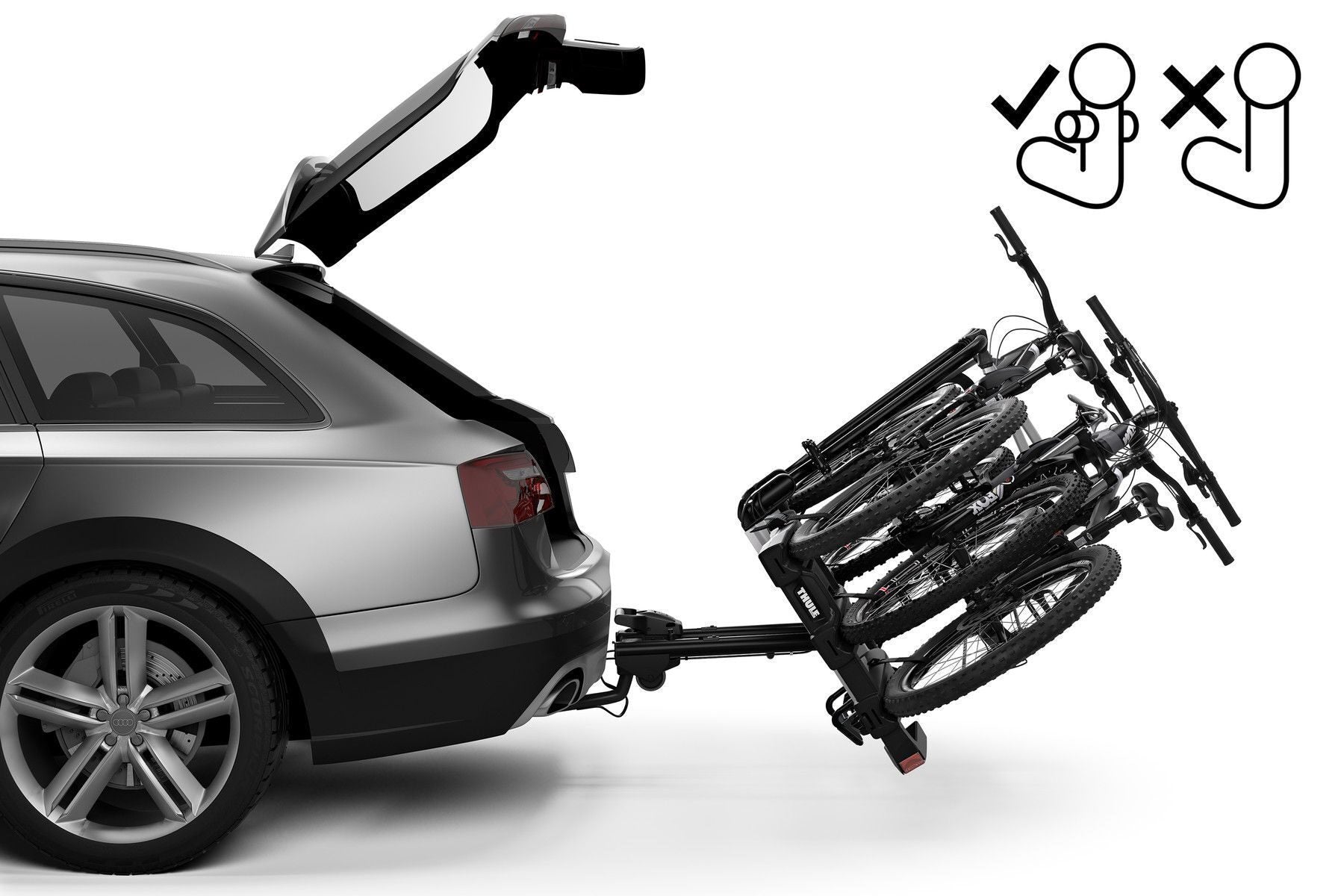 Suport biciclete Thule EasyFold XTF 3 pt carlig Fit4Bike 3 biciclete 13 pini 3