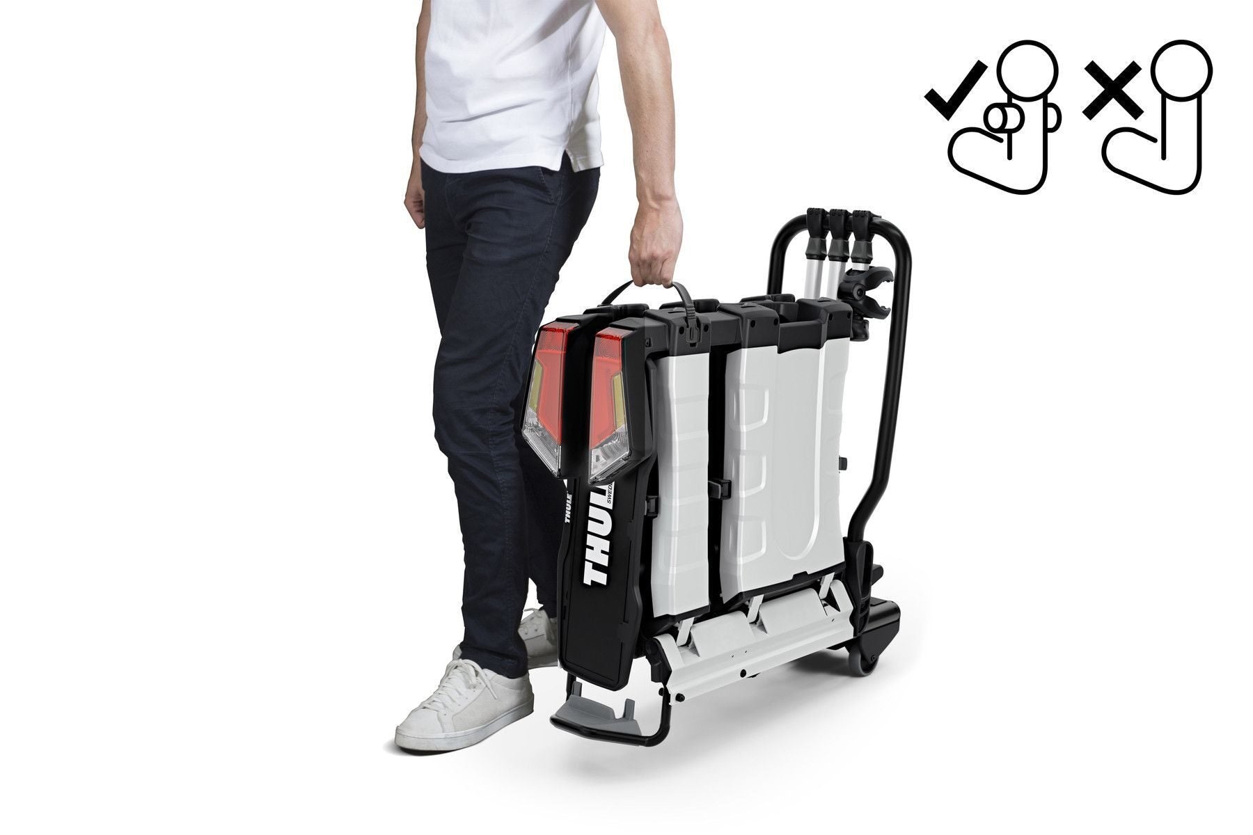 Suport biciclete Thule EasyFold XTF 3 pt carlig Fit4Bike 3 biciclete 13 pini 5