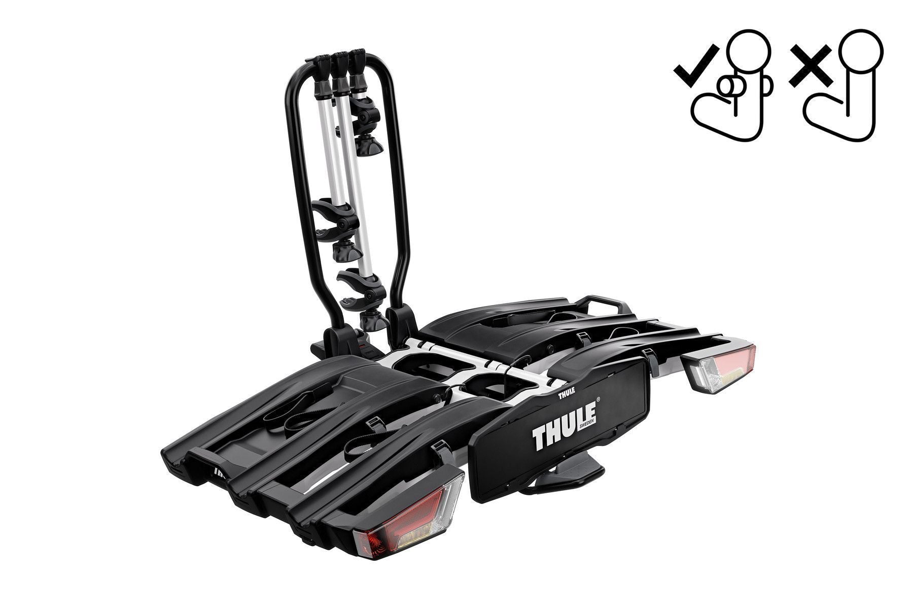 Suport biciclete Thule EasyFold XTF 3 pt carlig Fit4Bike 3 biciclete 13 pini