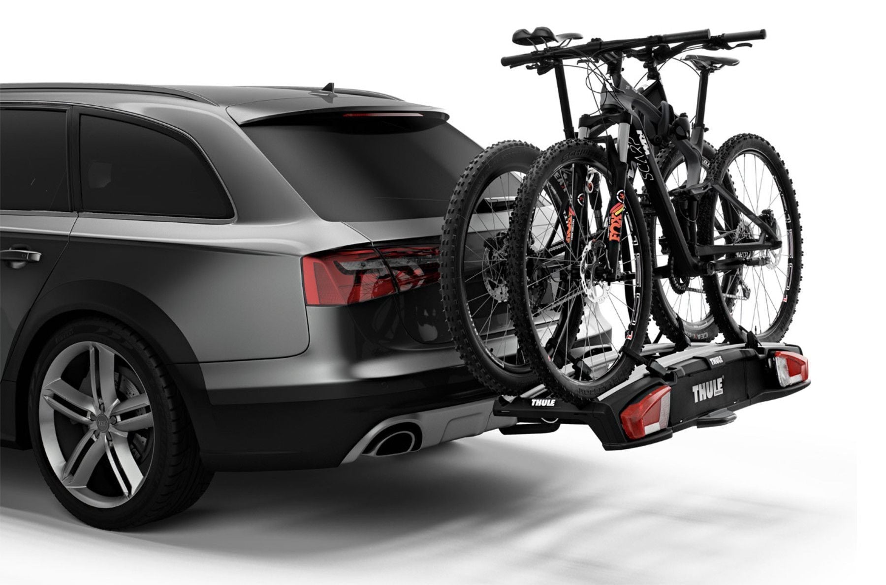 Suport biciclete Thule VeloSpace 938 XT2 cu prindere pe carligul de remorcare 13pini pentru 2 biciclete 12