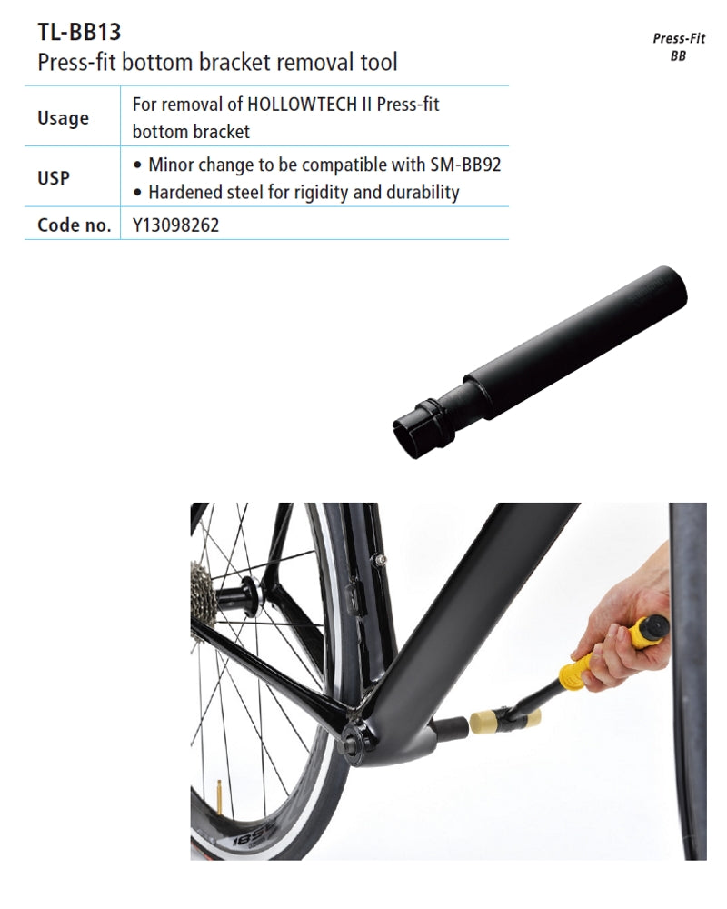 TL-BB13 Scula SHIMANO pt. Scoaterea Butucului Pedalier LongG Head)