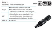 Scula SHIMANO TL-FC11 Cheie pt. Demontat Angrenaj Pedalier Cotterless
