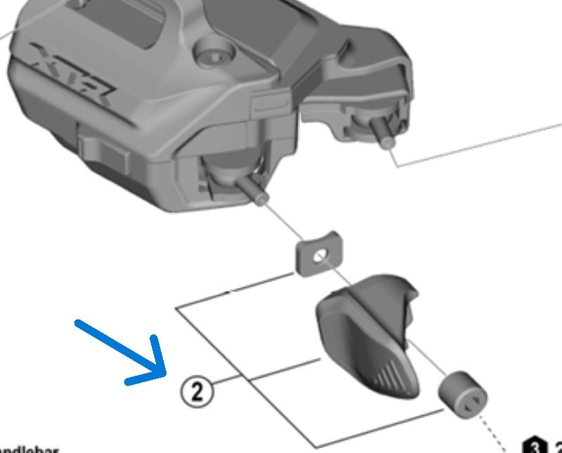 Levier X SHIMANO pt. SW-M9250-R/IR